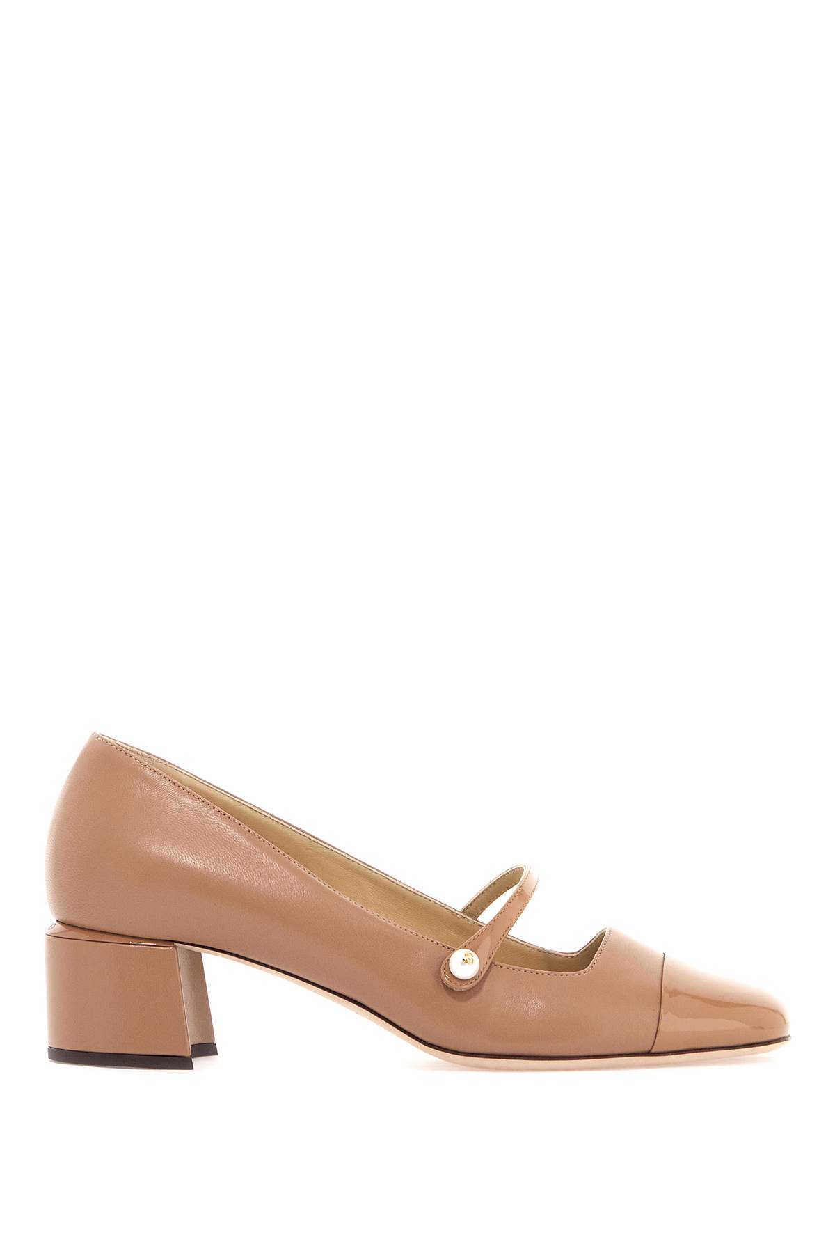 Shop Jimmy Choo Mary Jane Elisa In Biscuit Biscuit (beige)