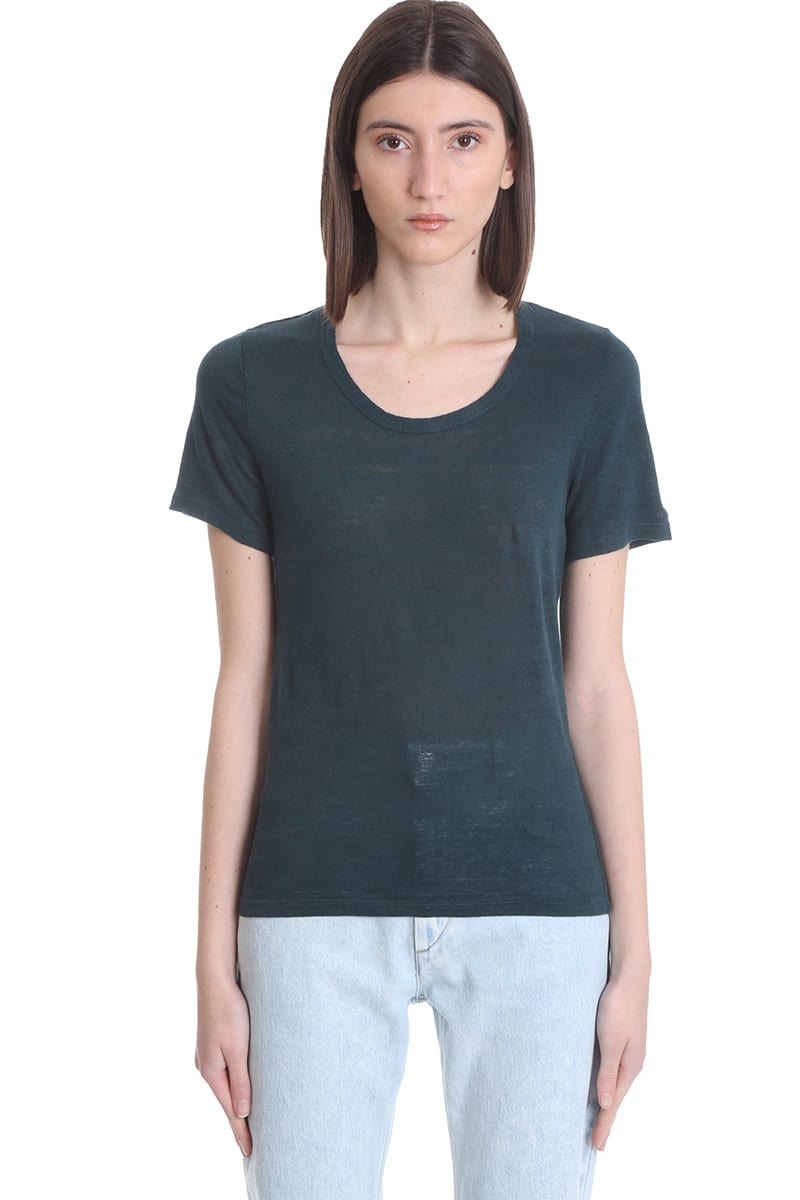 Isabel Marant Étoile Kiliann T-shirt In Petroleum Linen