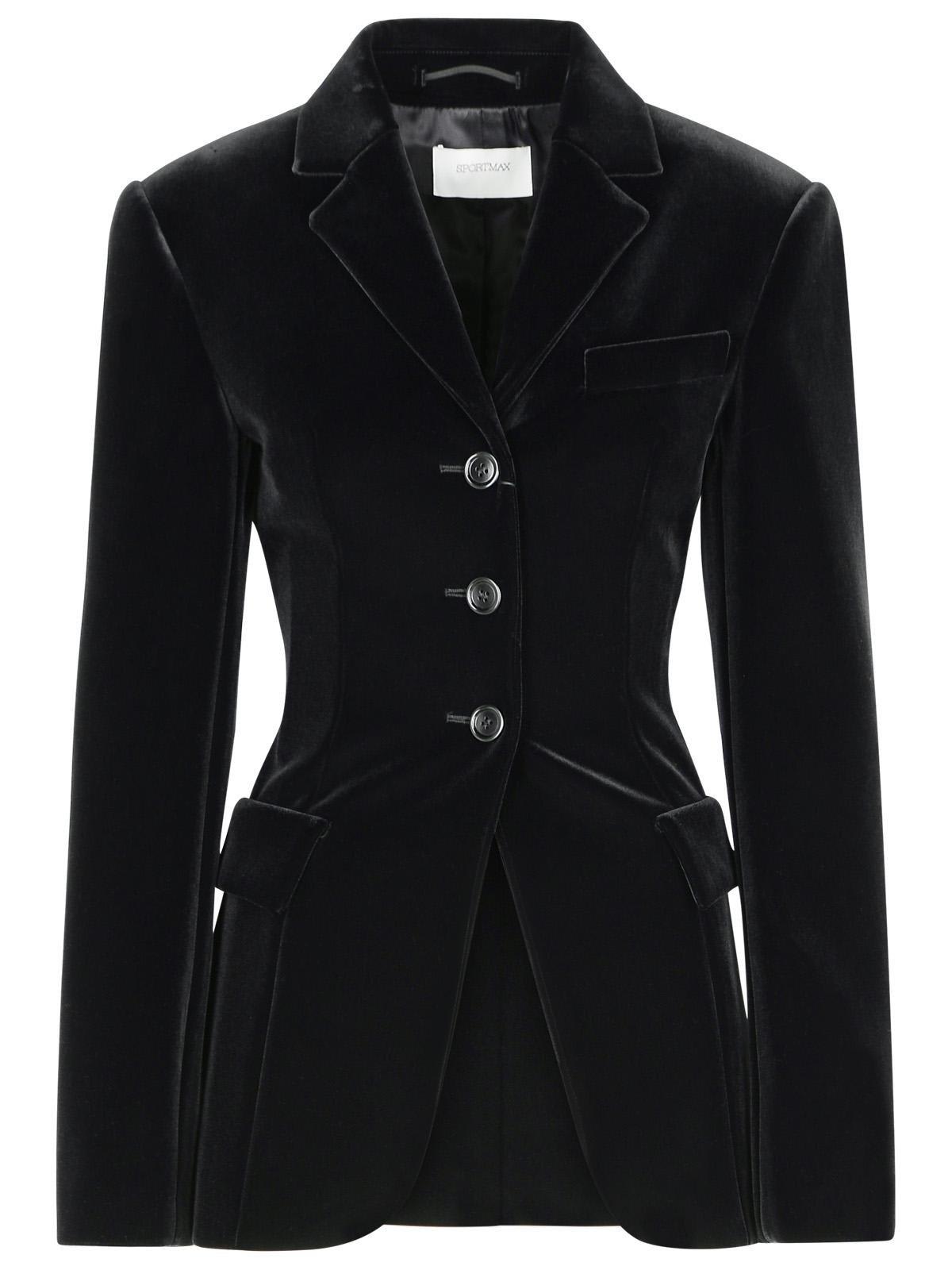 Single-breasted Velvet Blazer SportMax