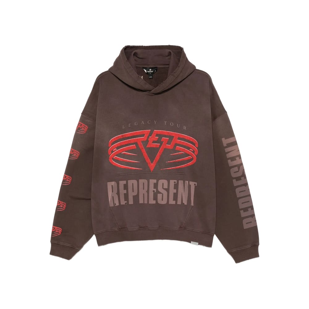 Represent Reversible Living Legacy Tour Sweatshirt In Black In Brown
