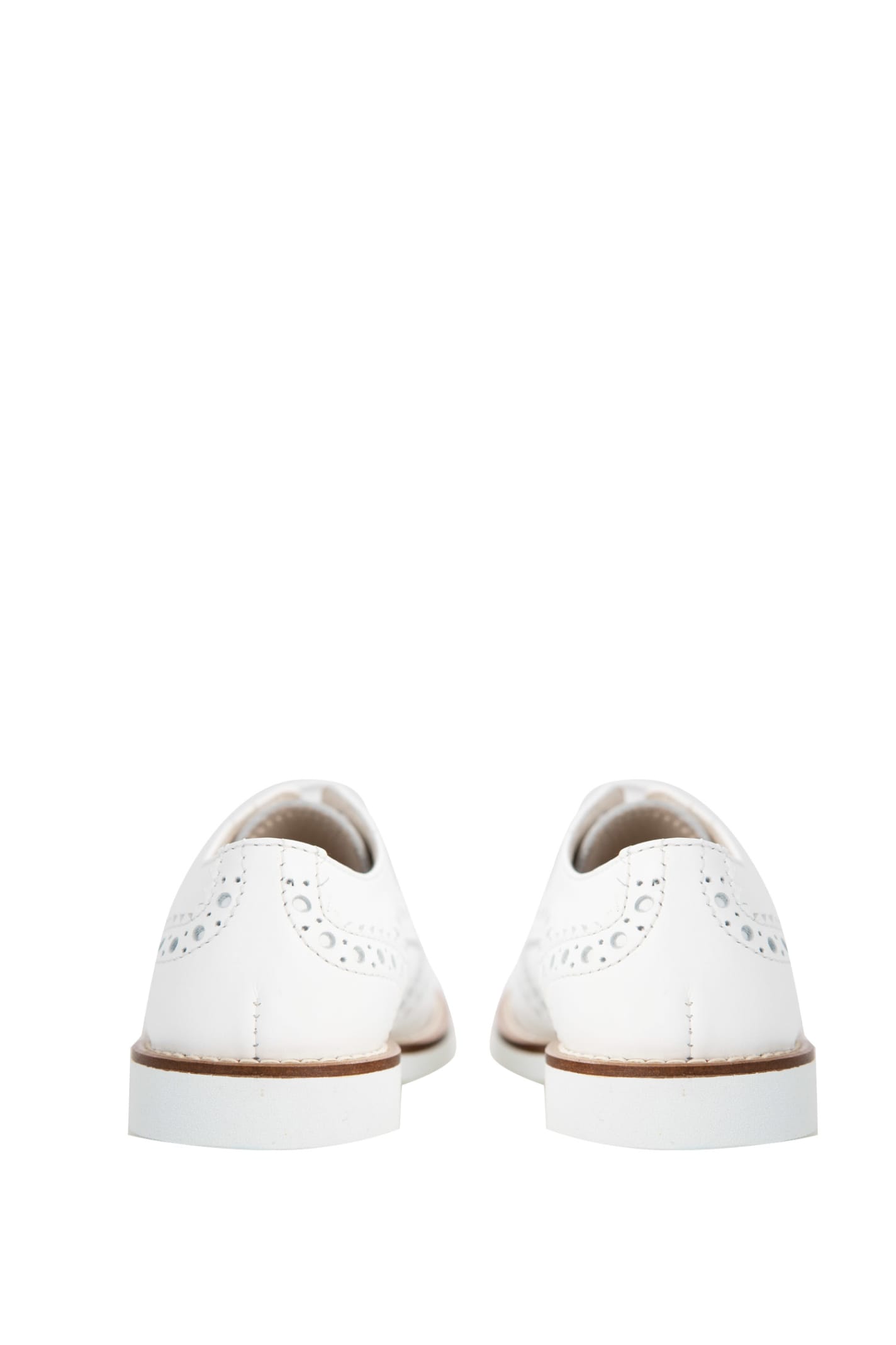 Shop Andrea Montelpare Leather Shoe In White