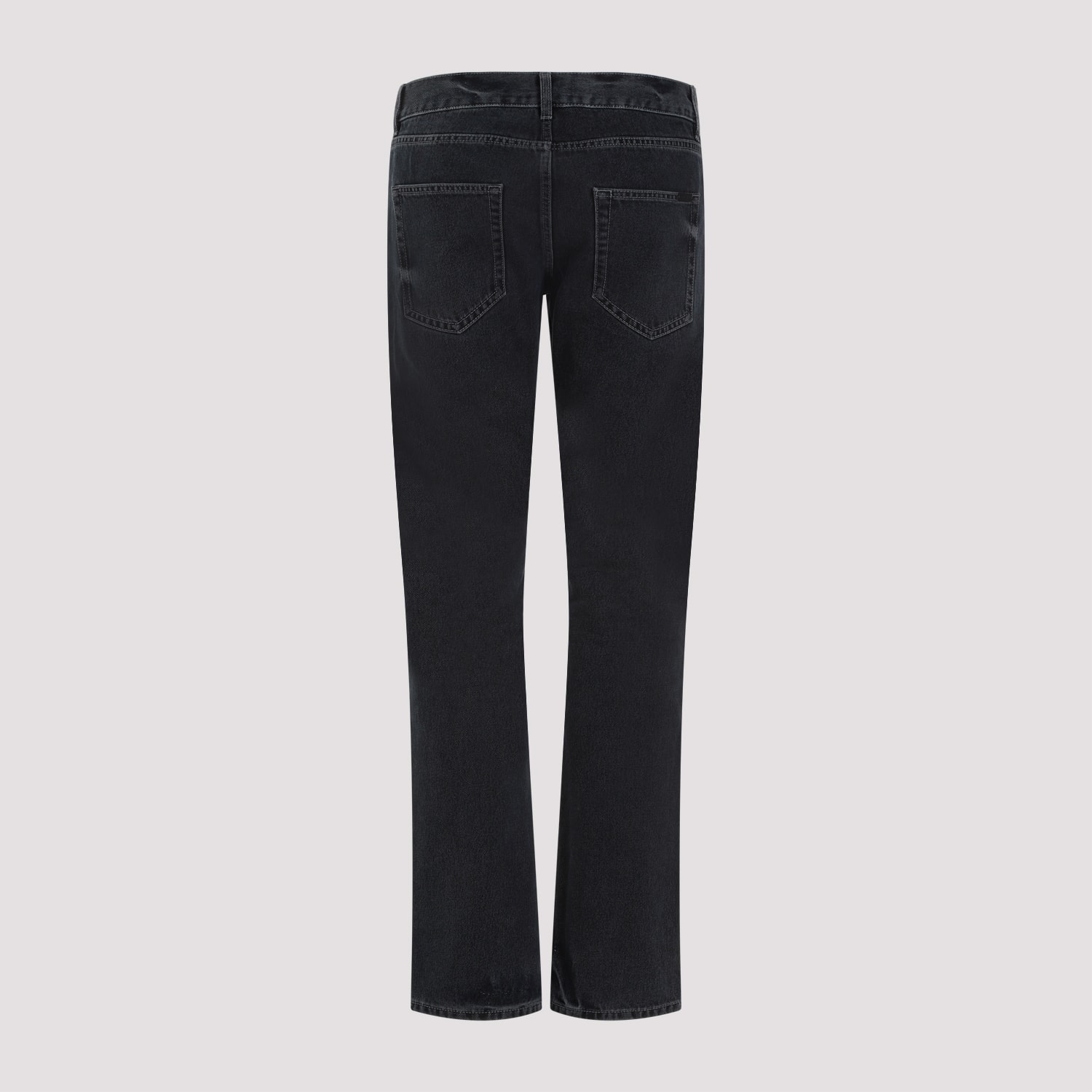 Shop Saint Laurent Slim Fit O-beryl Jeans In Dark Blue Black