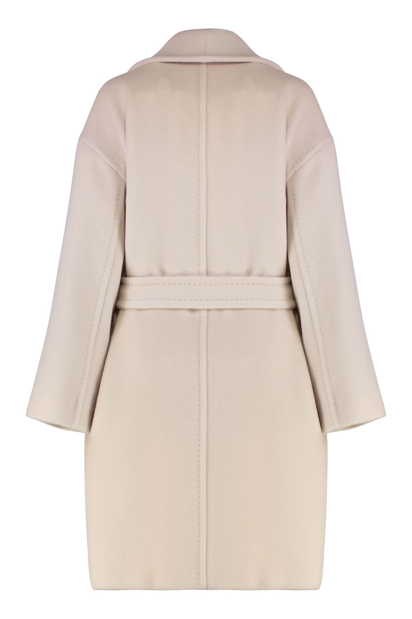 Max Mara Studio Cloruro Wool And Alpaca Coat In Neutral
