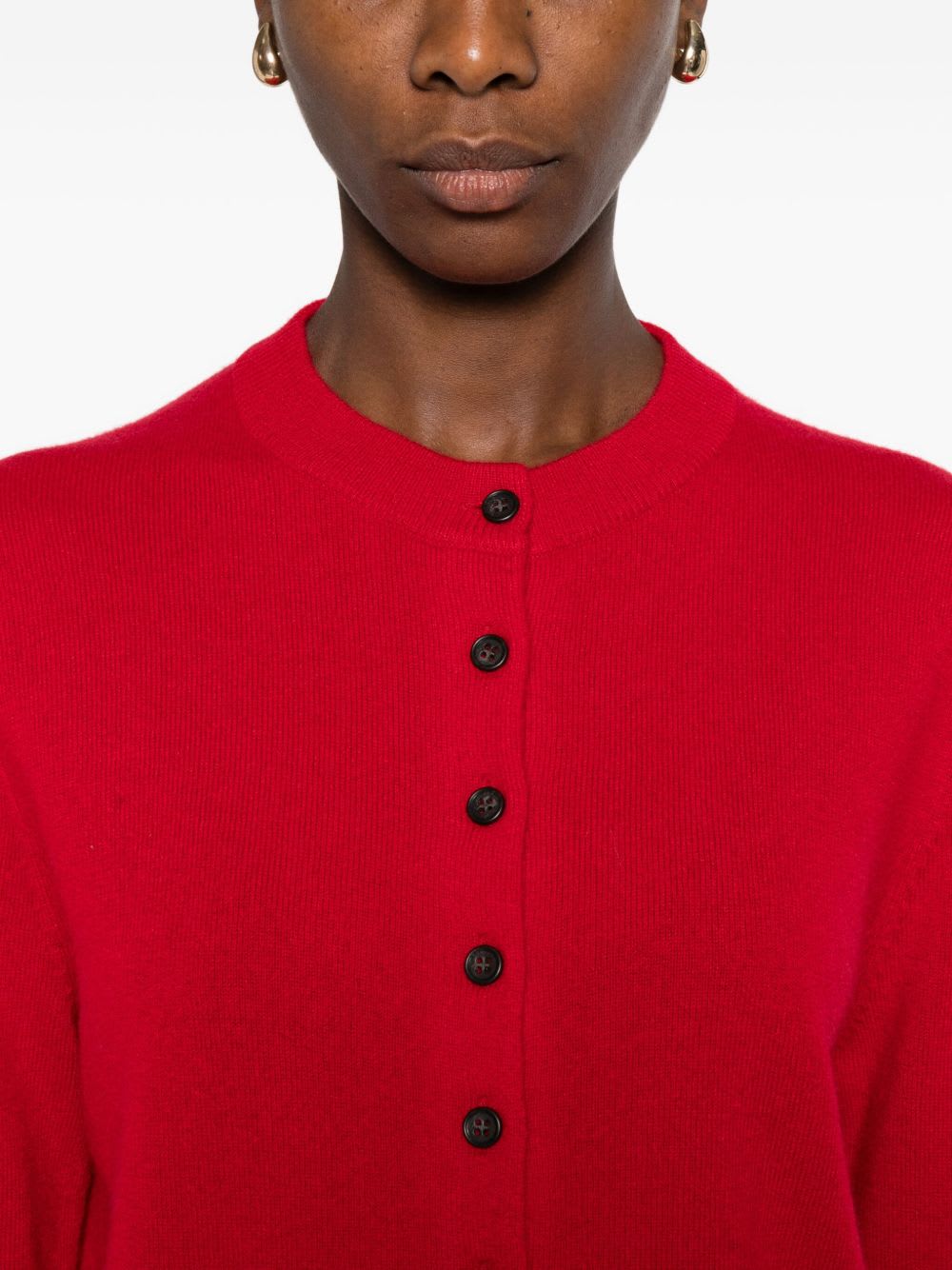 Lisa Yang Nellia Cashmere Cardigan In Red