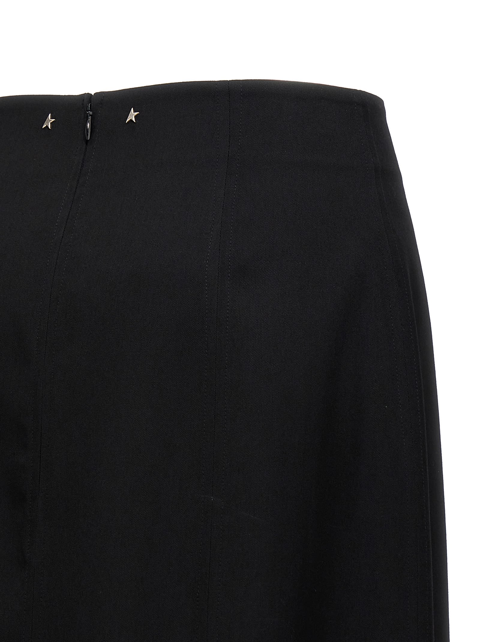 Shop Golden Goose Journey Midi Skirt In Black