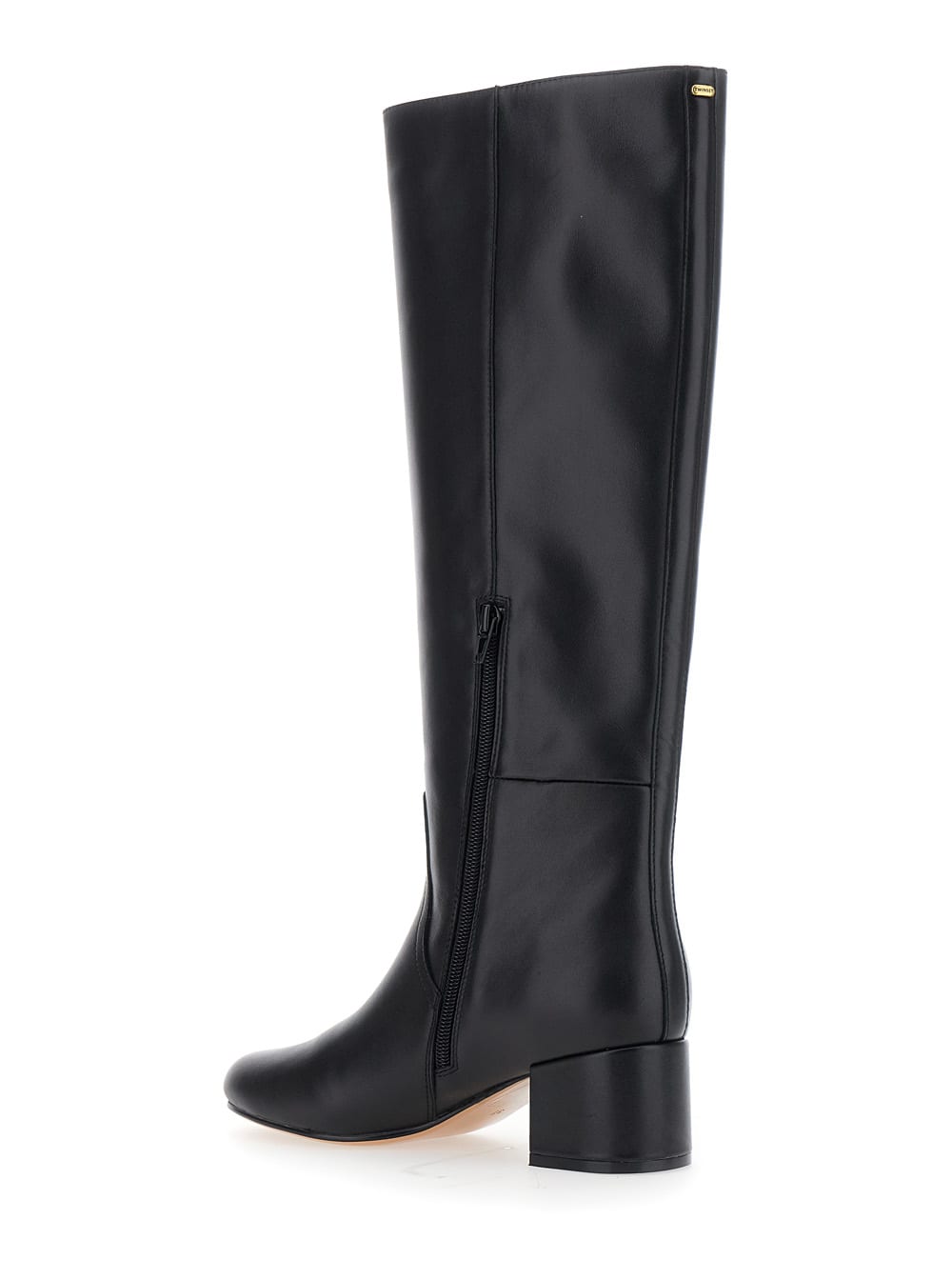 Twinset Knee-high Block-heel Boots In Black
