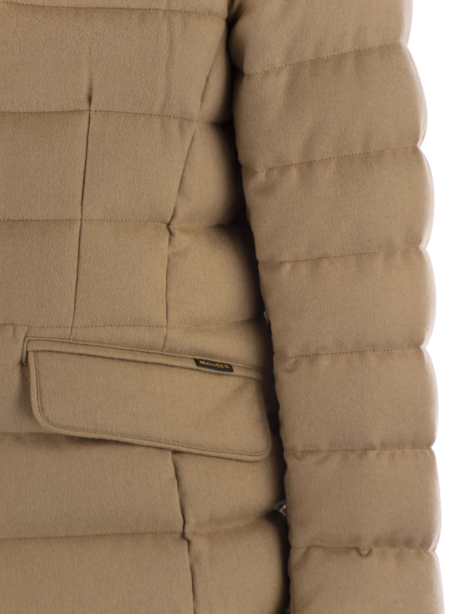 Moorer Jacket-style Down Jacket In Brown