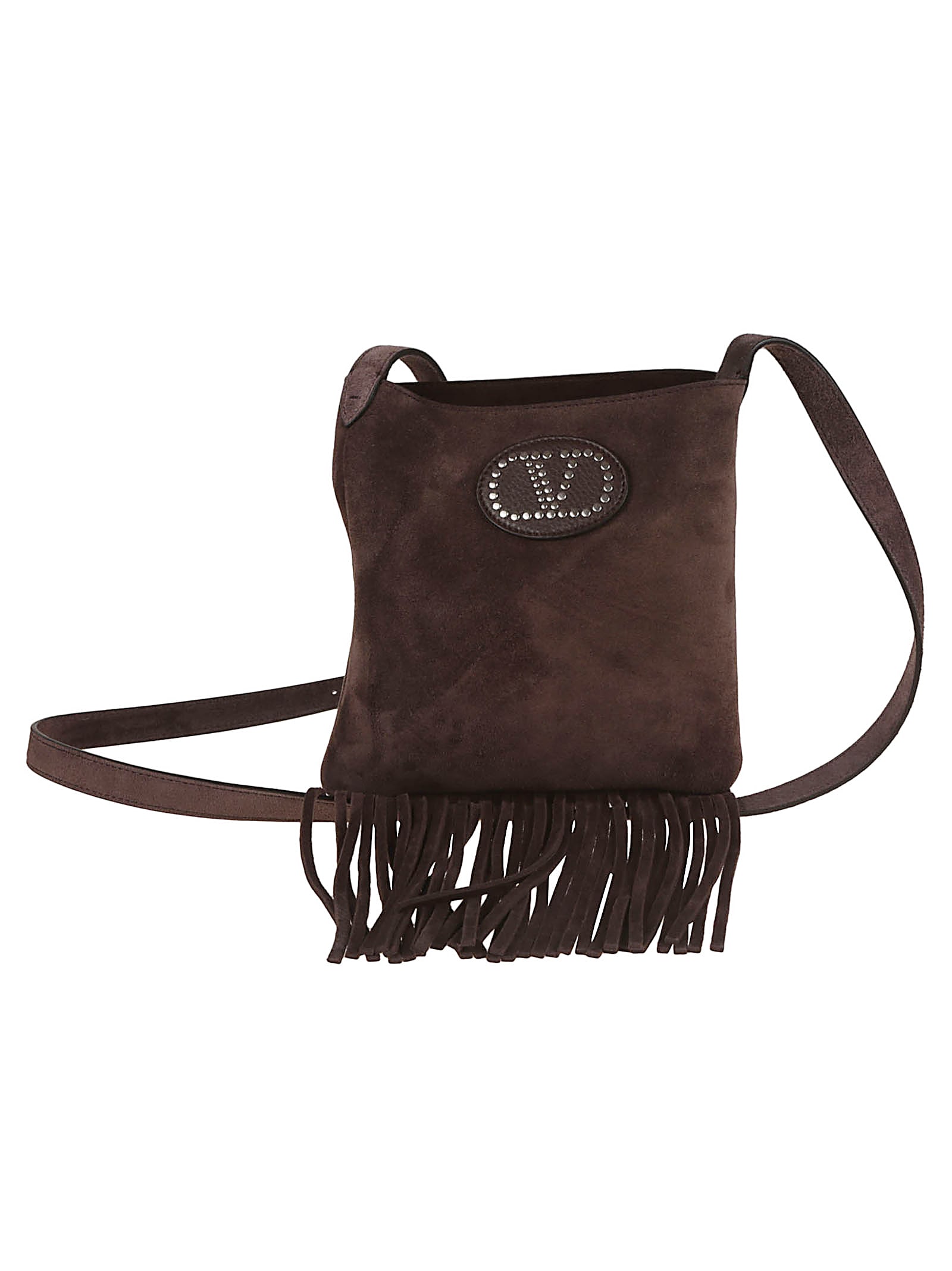Shop Valentino Small Cross Body In Testa Di Moro Fondant
