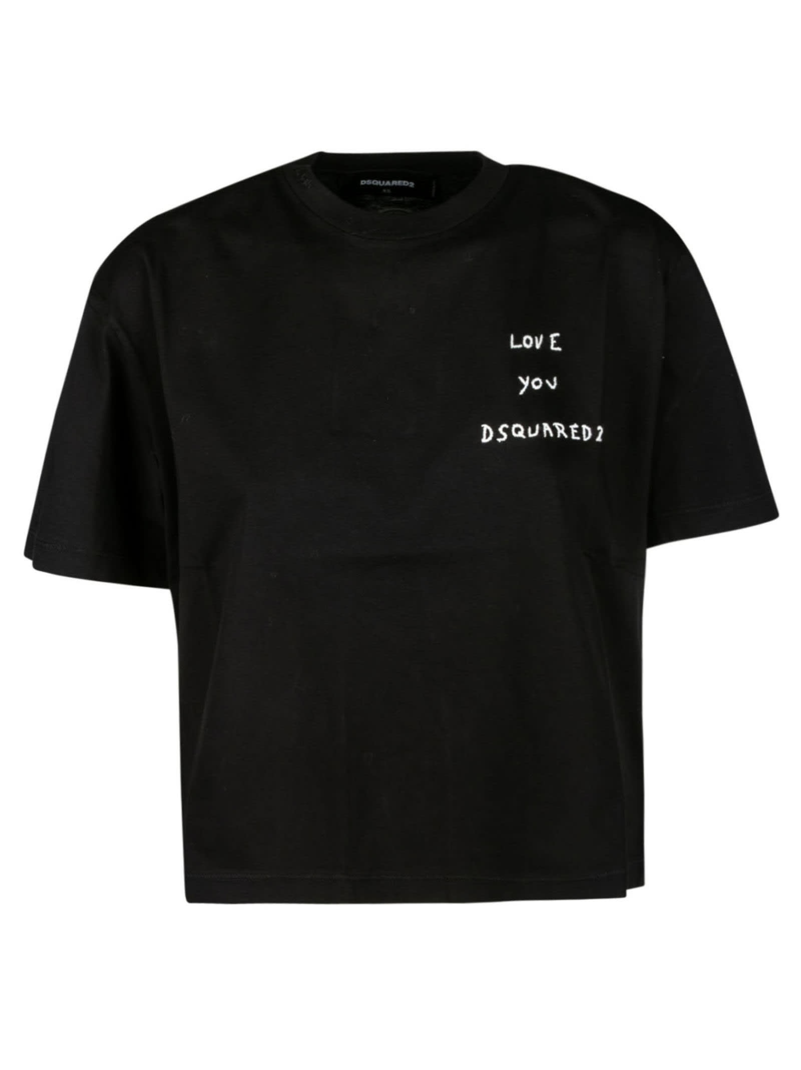 Dsquared2 Love You Dsquared Embroidered T-shirt