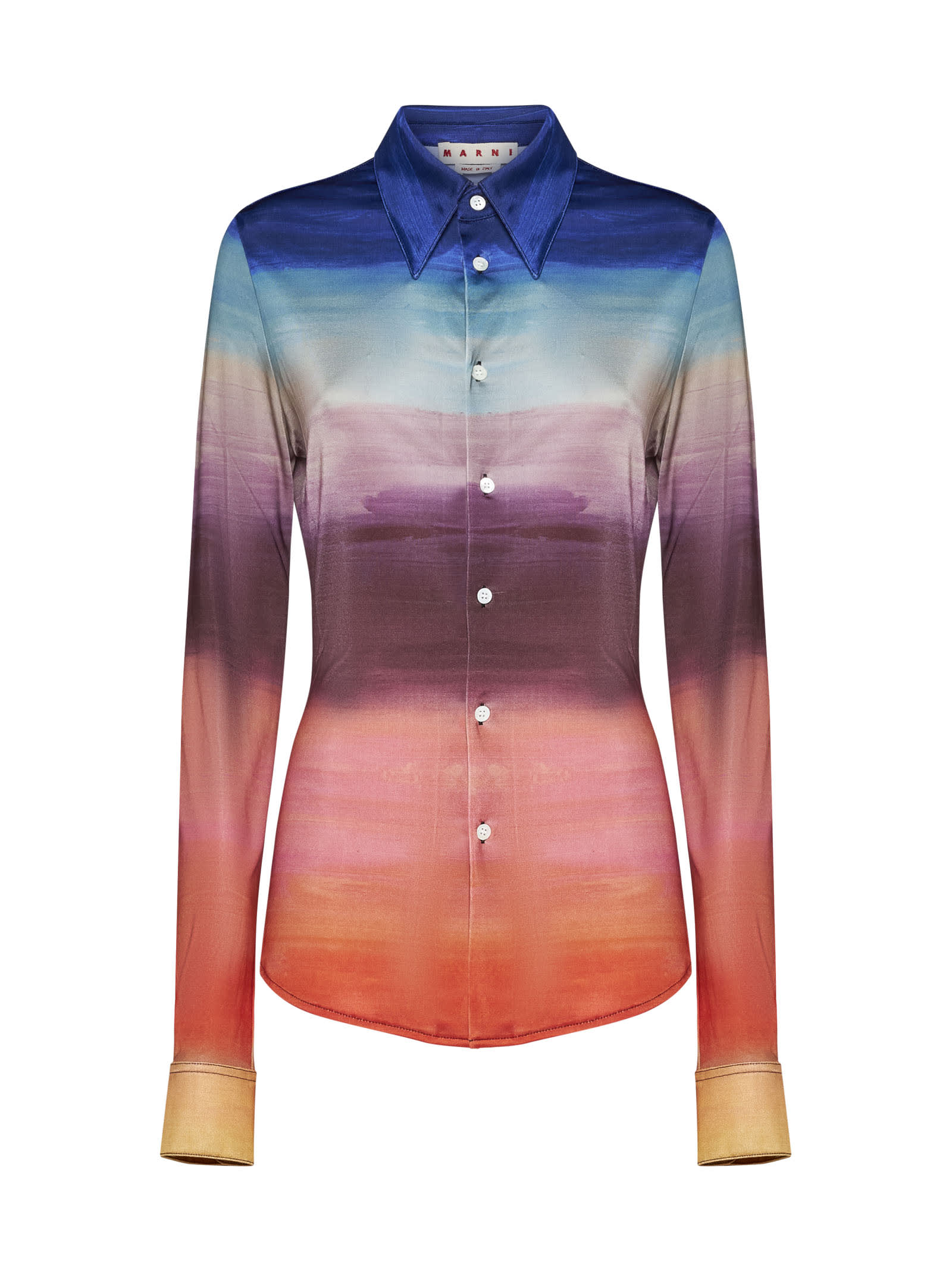 Multicoloured Jersey Shirt With Dark Side Of The Moon Print