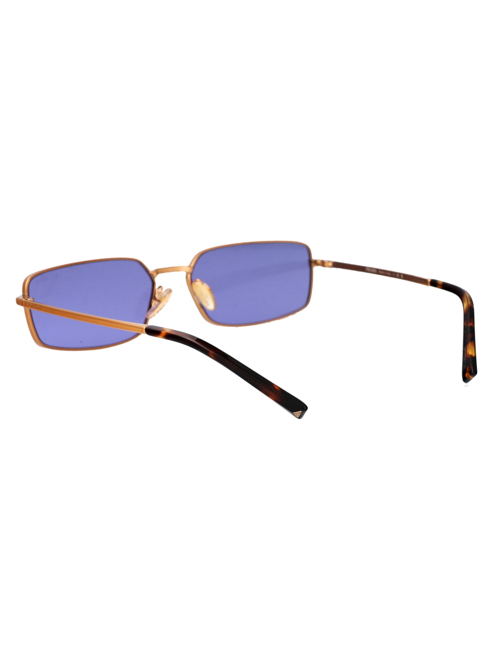 Prada 0pr A60s Sunglasses In 7oe01o Brass
