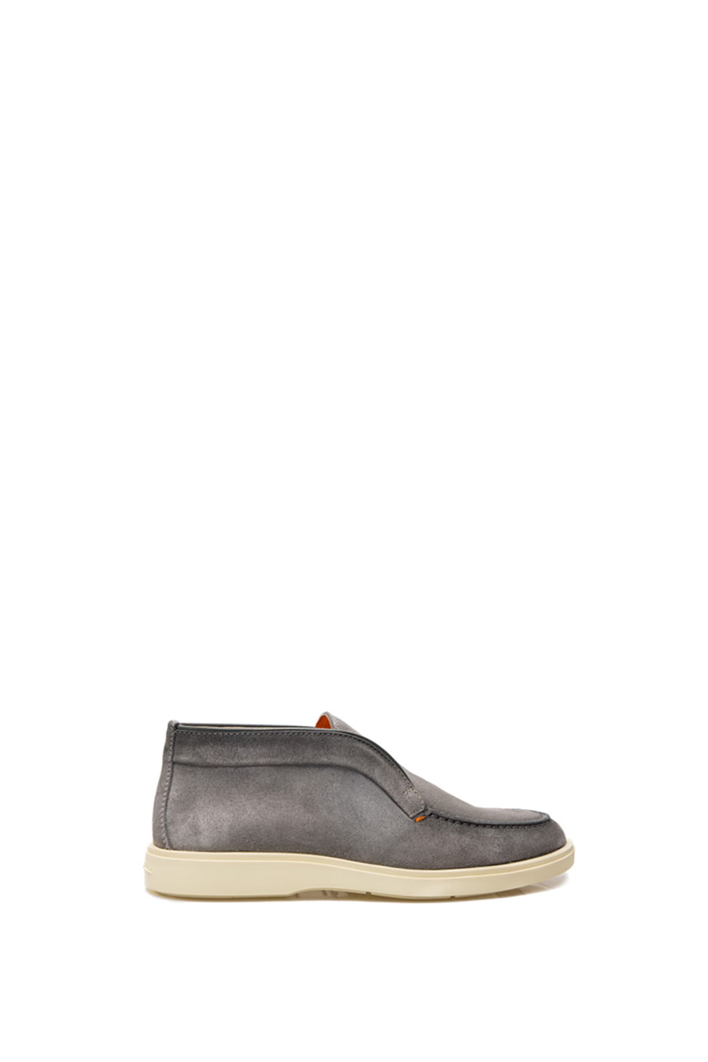 Shop Santoni Digits Mocassin In Grey