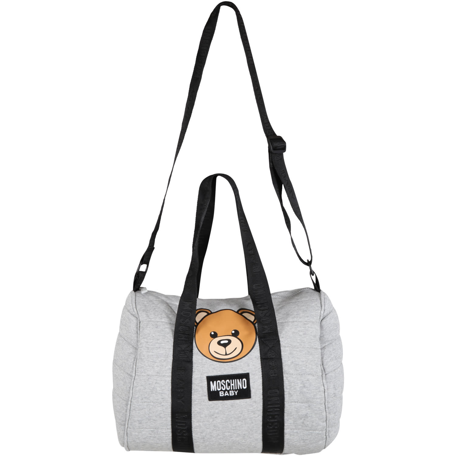 Moschino Grey Changing Bag For Baby Kids With Teddy Bear