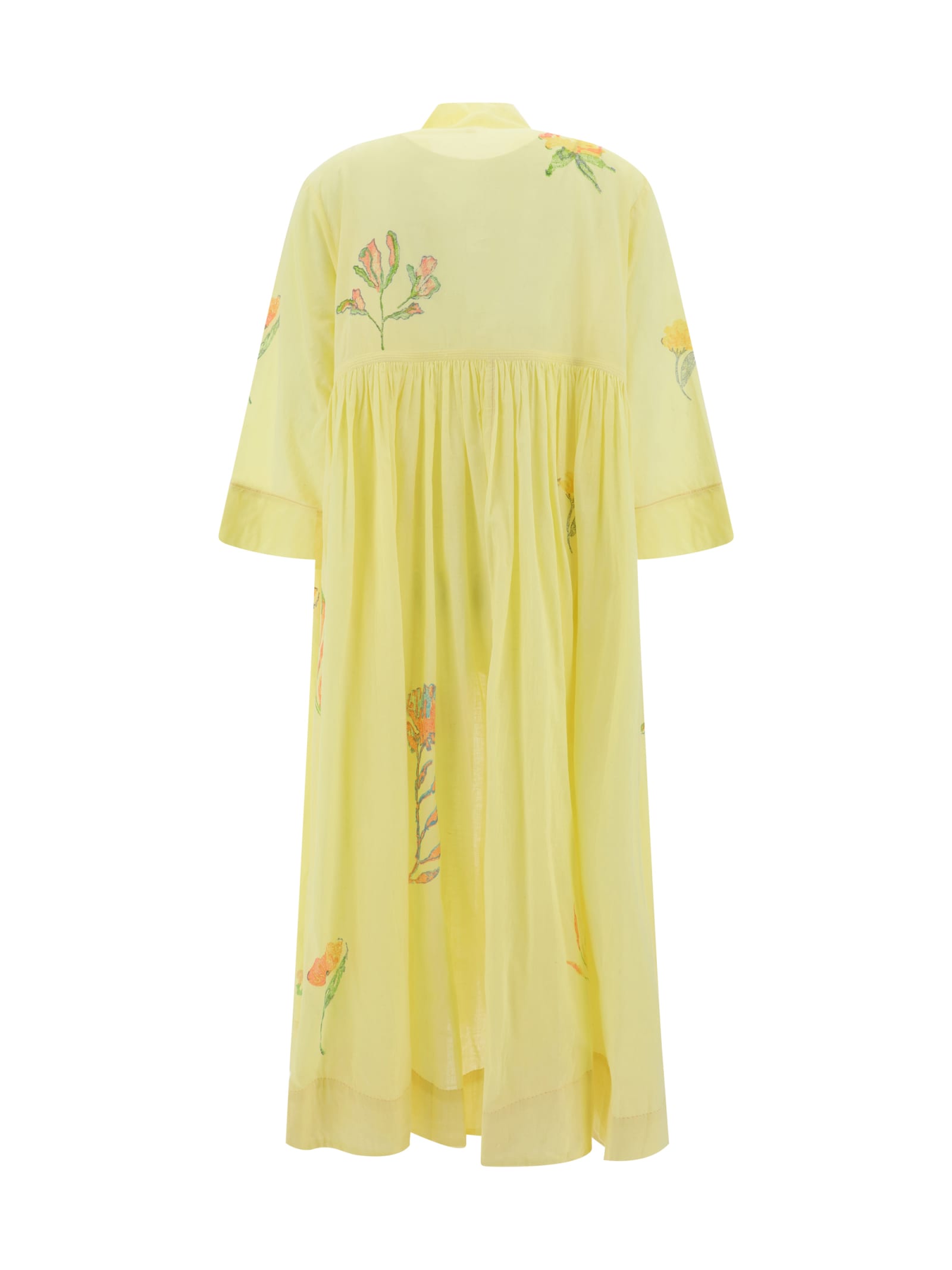 Shop Eka Prion Chemisier Dress In Yellow