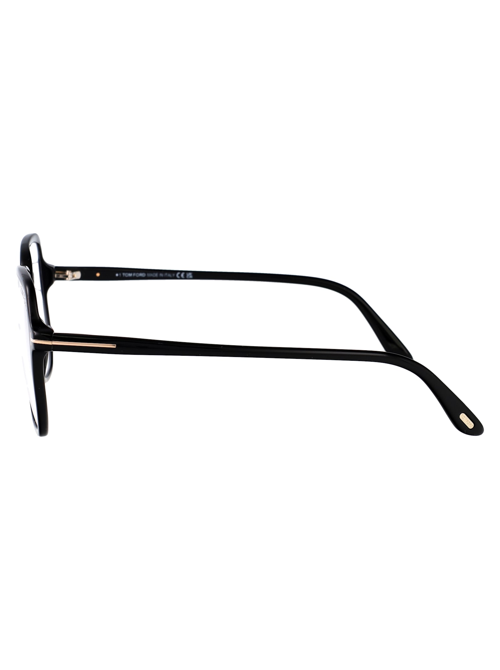 Shop Tom Ford Ft5578-b Glasses In 001 Nero Lucido