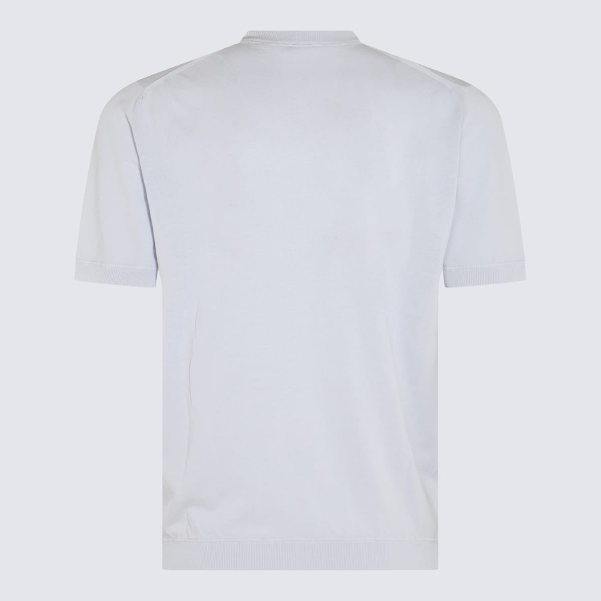 Shop Eleventy Light Grey Cotton T-shirt