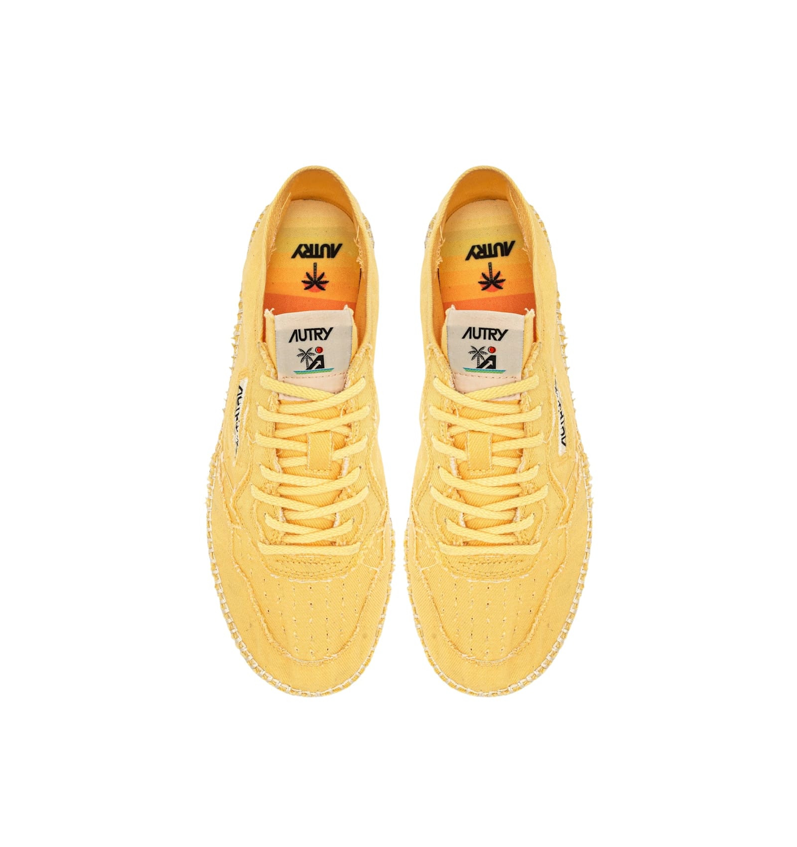 Autry Espadrillas Low Wom Can Can Pastyell In Yellow