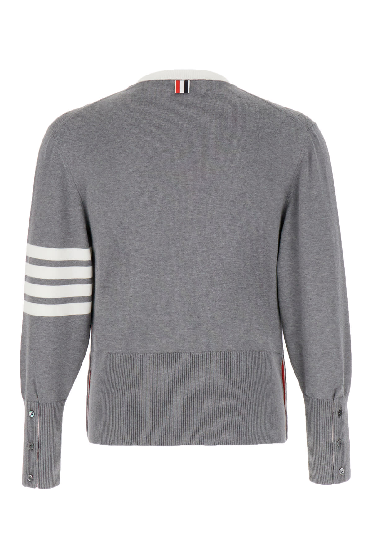 Shop Thom Browne Grey Cotton Sweatshirt In Lt Grey