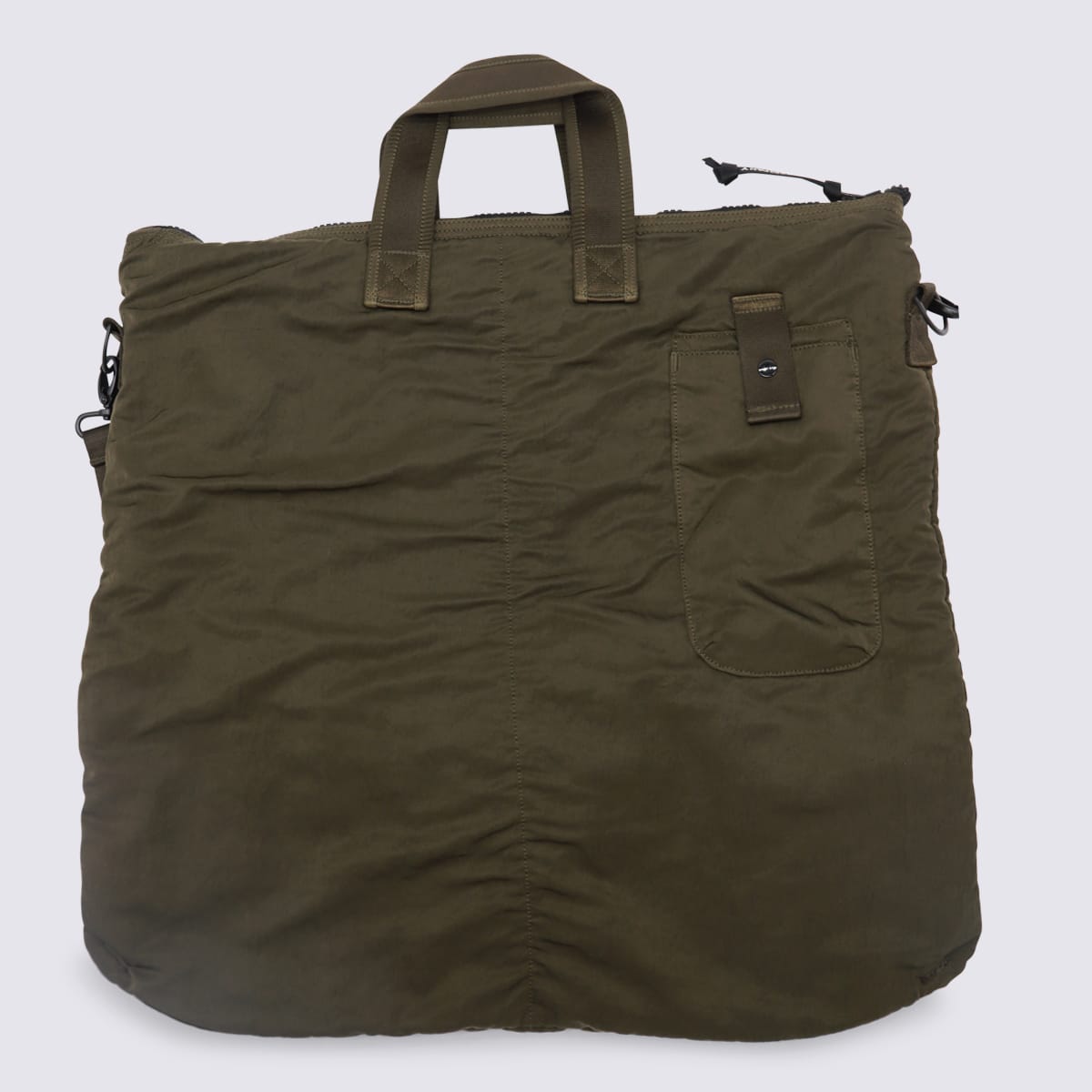 Shop C.p. Company Green Tote Bag In Verde