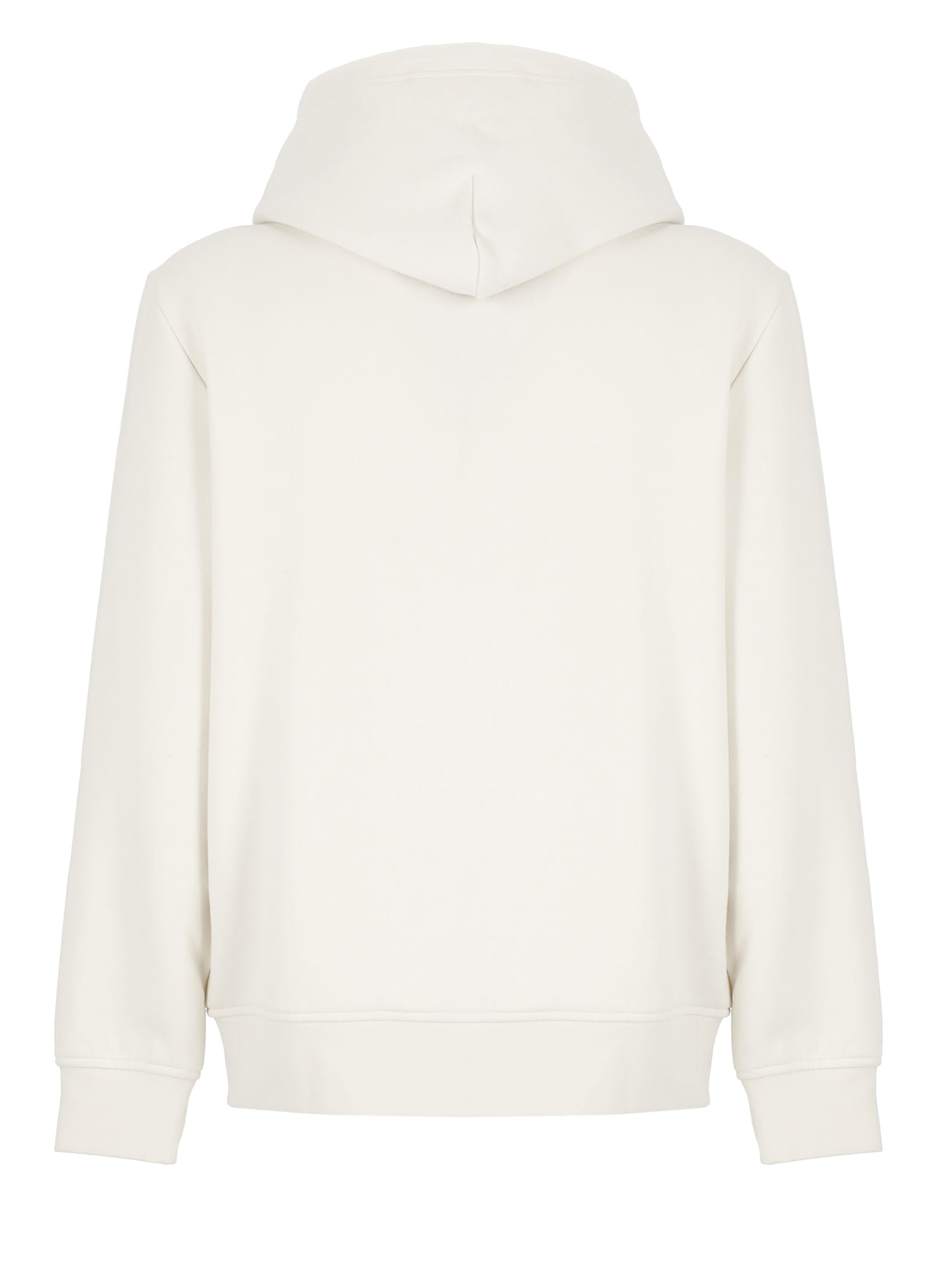 Shop Ralph Lauren Hoodie With Logo In Ivory