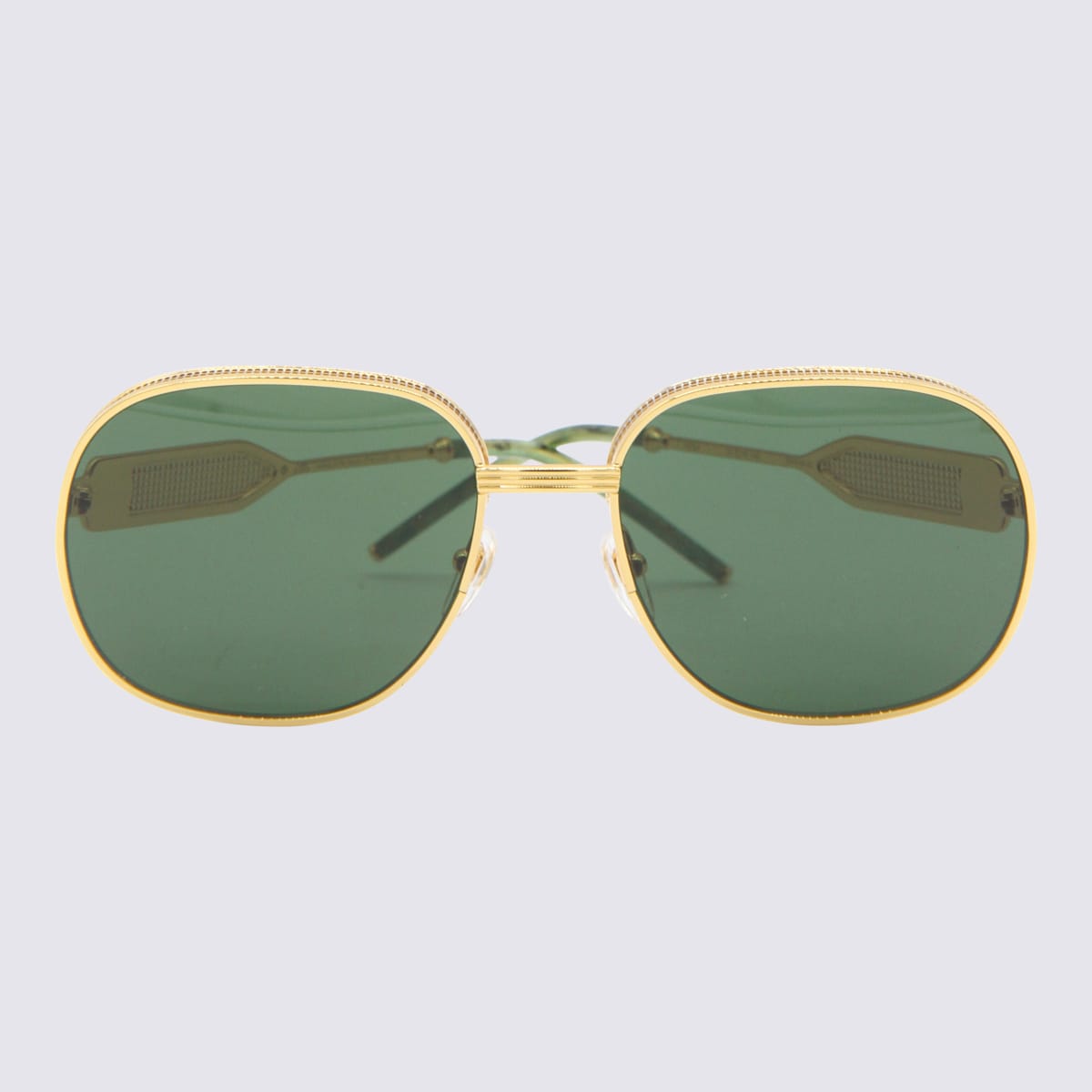 Casablanca Gold-tone Sunglasses In Gold/slver