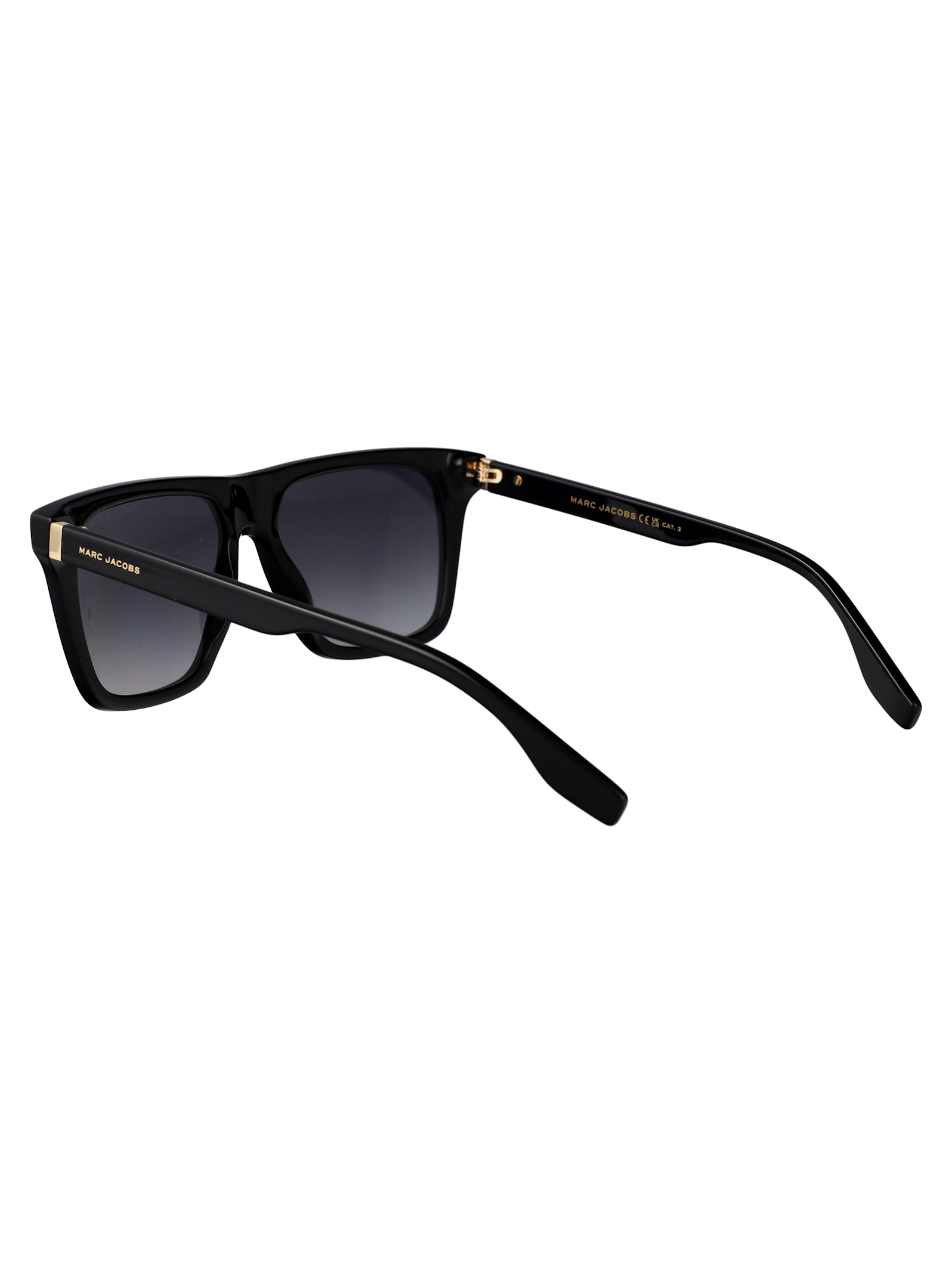 Marc Jacobs Black Acetate Sunglasses In Black