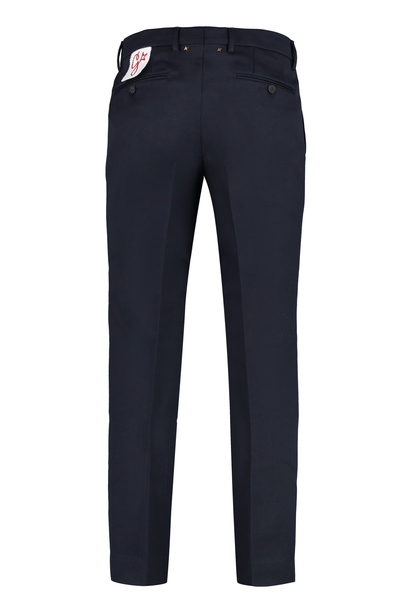 Shop Golden Goose Milano Wool Trousers In Ink