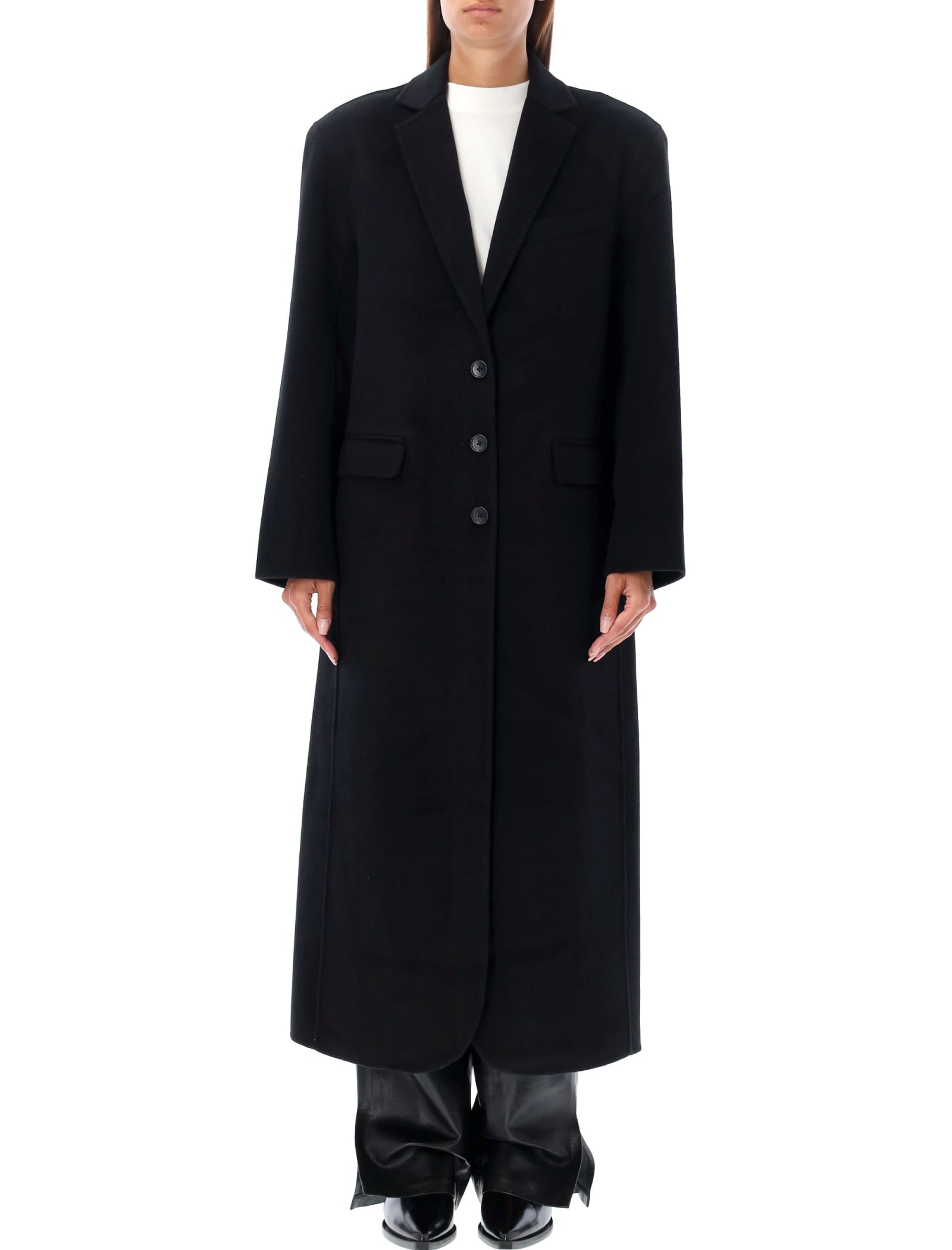 Shop Anine Bing Quinn Coat In Black