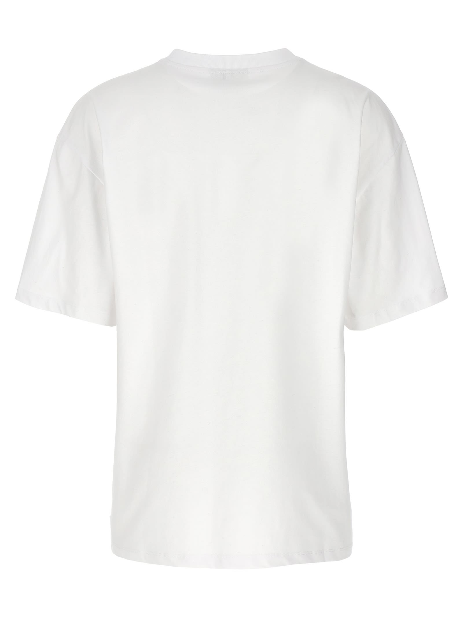 Shop Ganni Cocktail T-shirt In White
