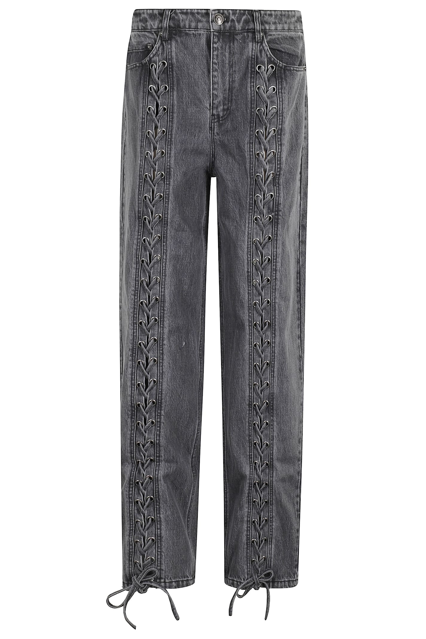 Denim Laced Leg Pants