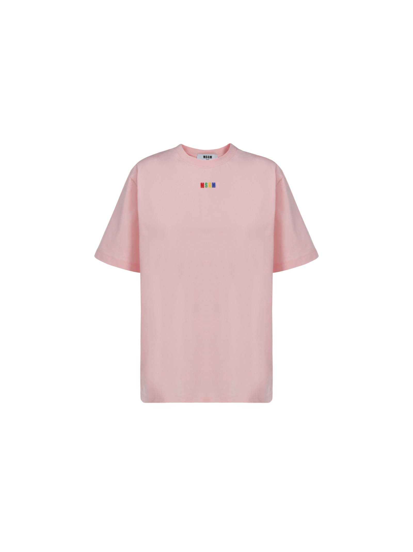 Msgm T-shirt In Ligth Pink