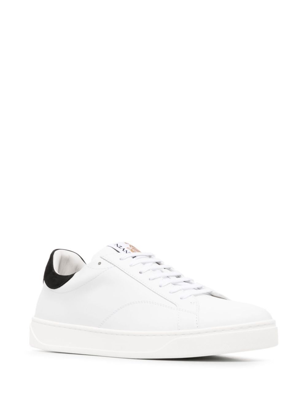 Shop Lanvin Ddb0 Sneakers In White Black