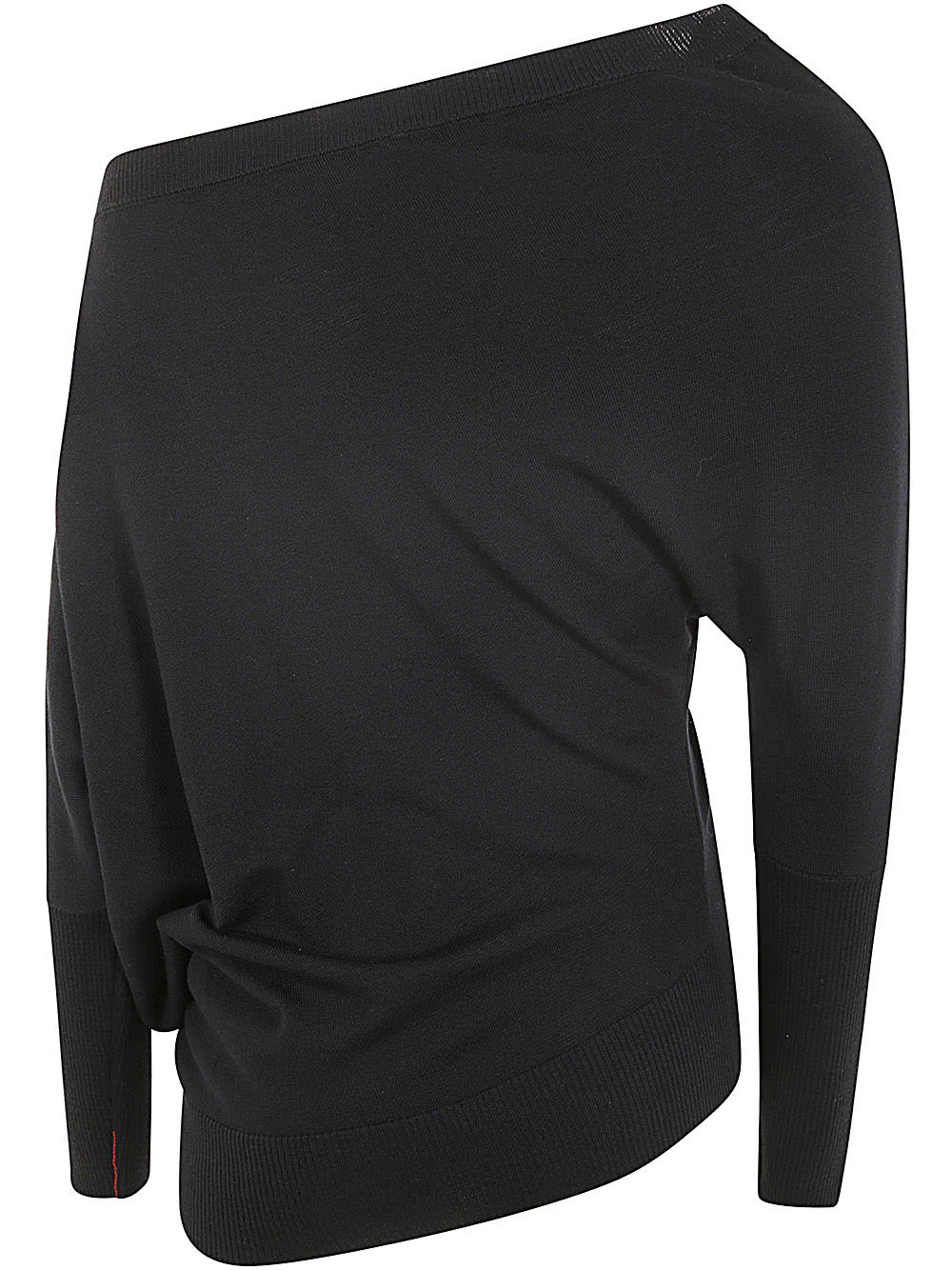 Shop Liviana Conti Asymetrical Sweater In Black