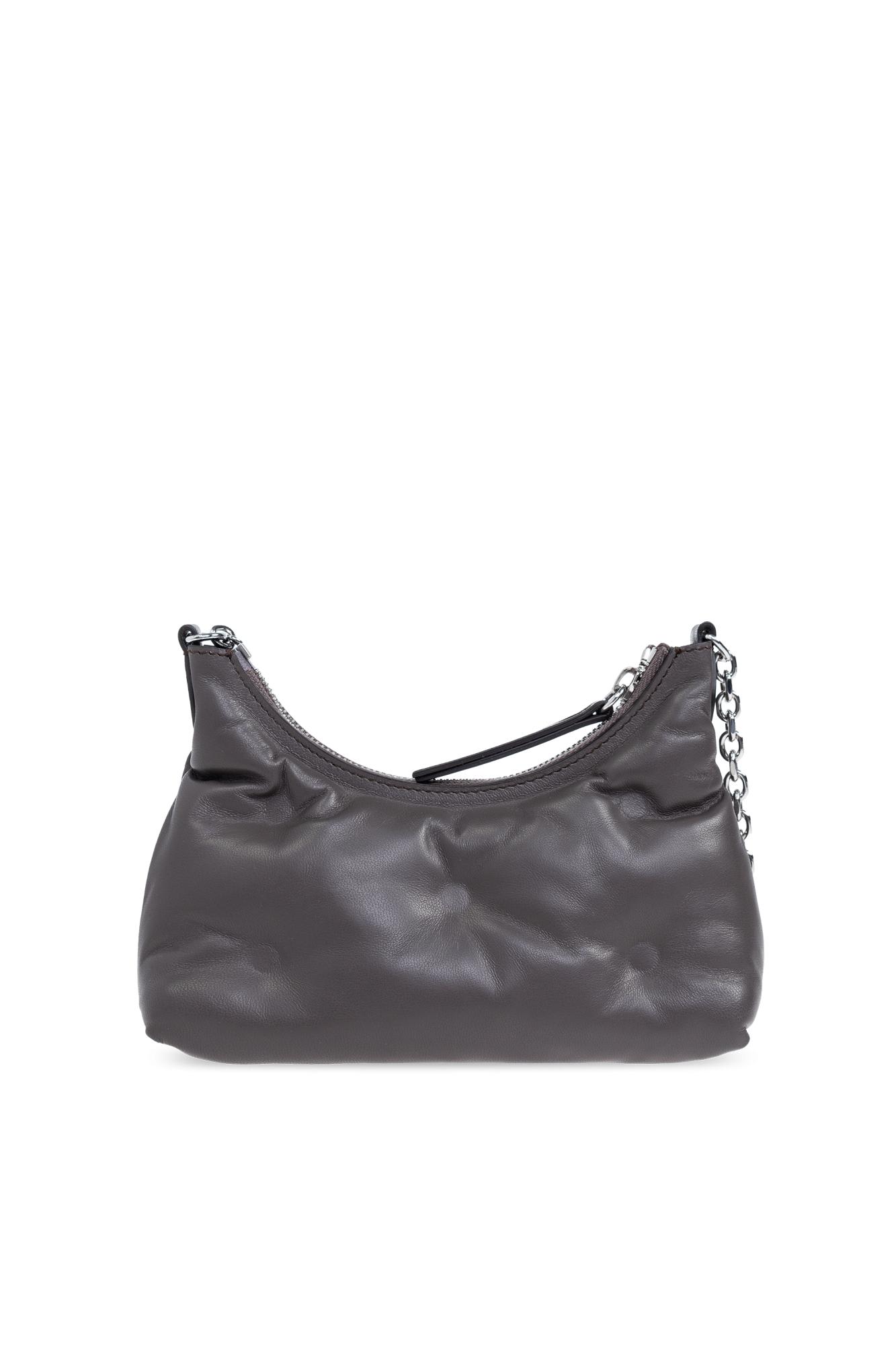 Shop Maison Margiela Micro Glam Slam Shoulder Bag In Elephant