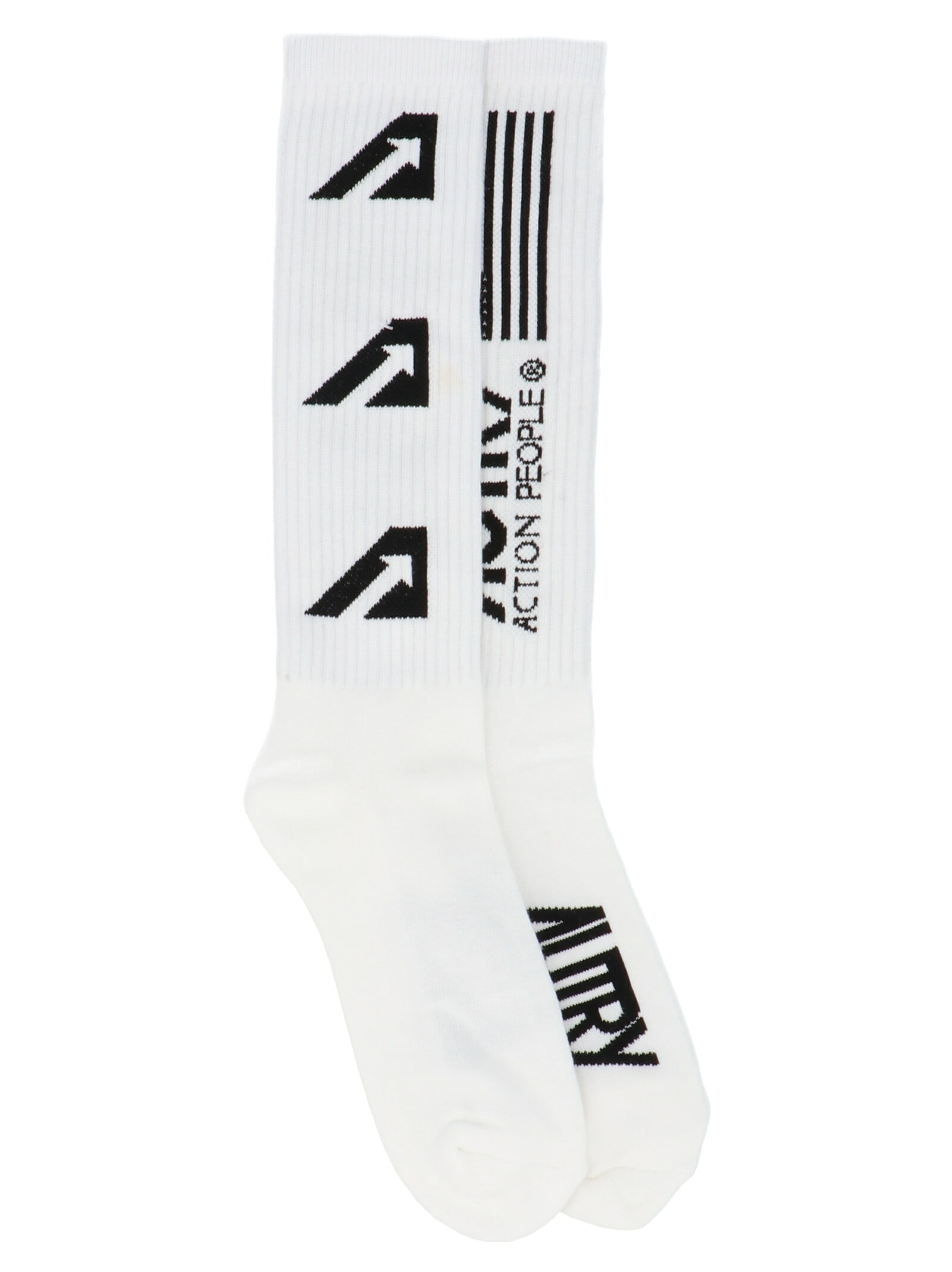 Shop Autry Iconic Socks In White