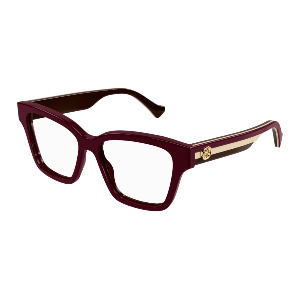 Shop Gucci Gg1302o 005 Glasses In Bordeaux