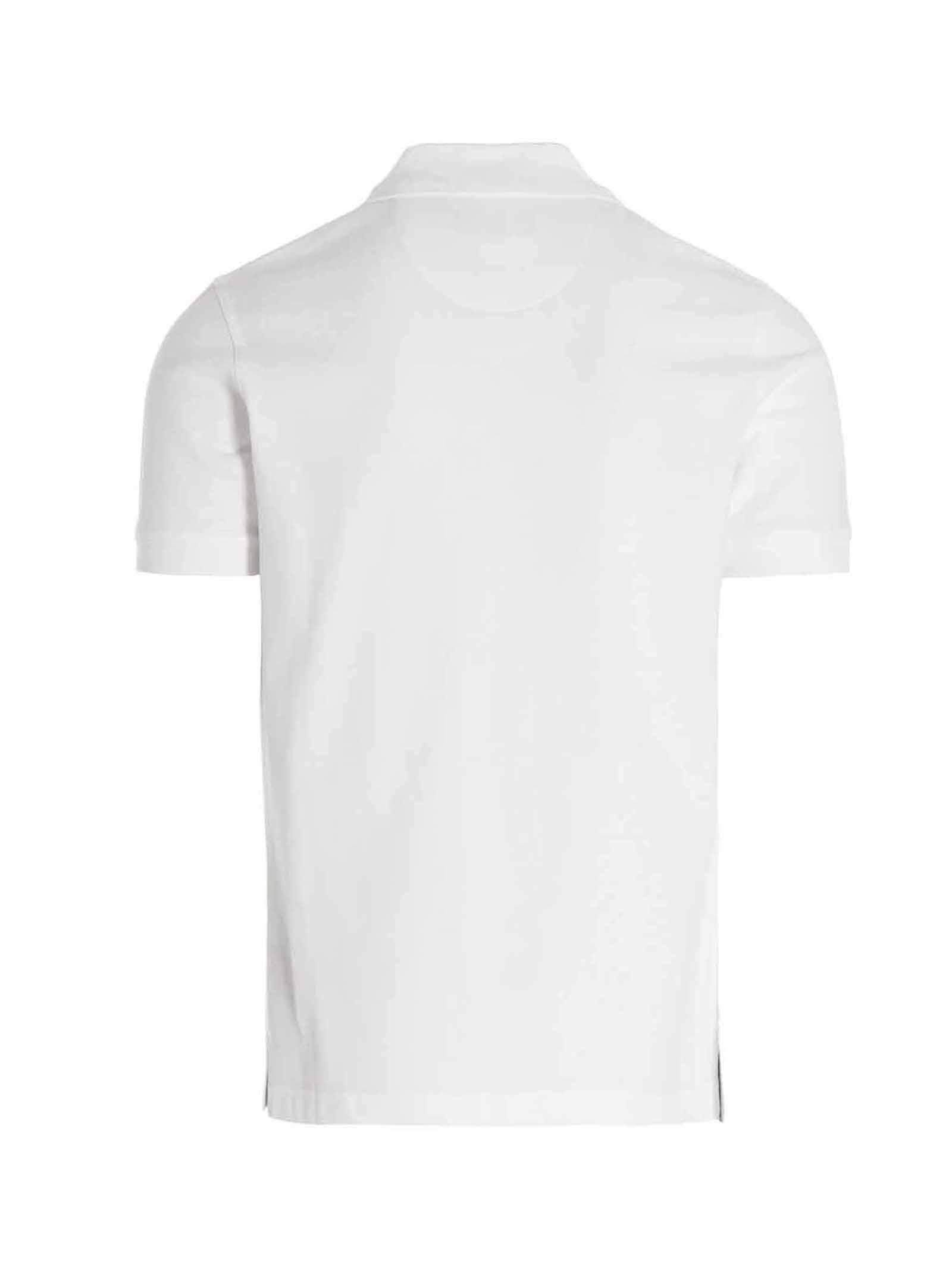 Shop Barbour Tartan Polo Shirt In White Dress