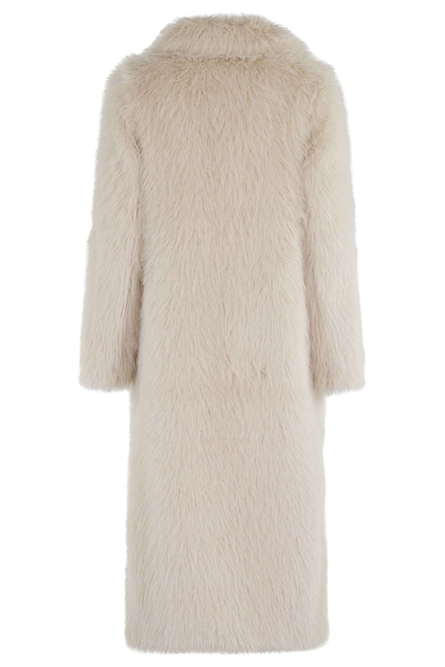 Semicouture Long Sleeves With Fur Side Pockets In Neutral