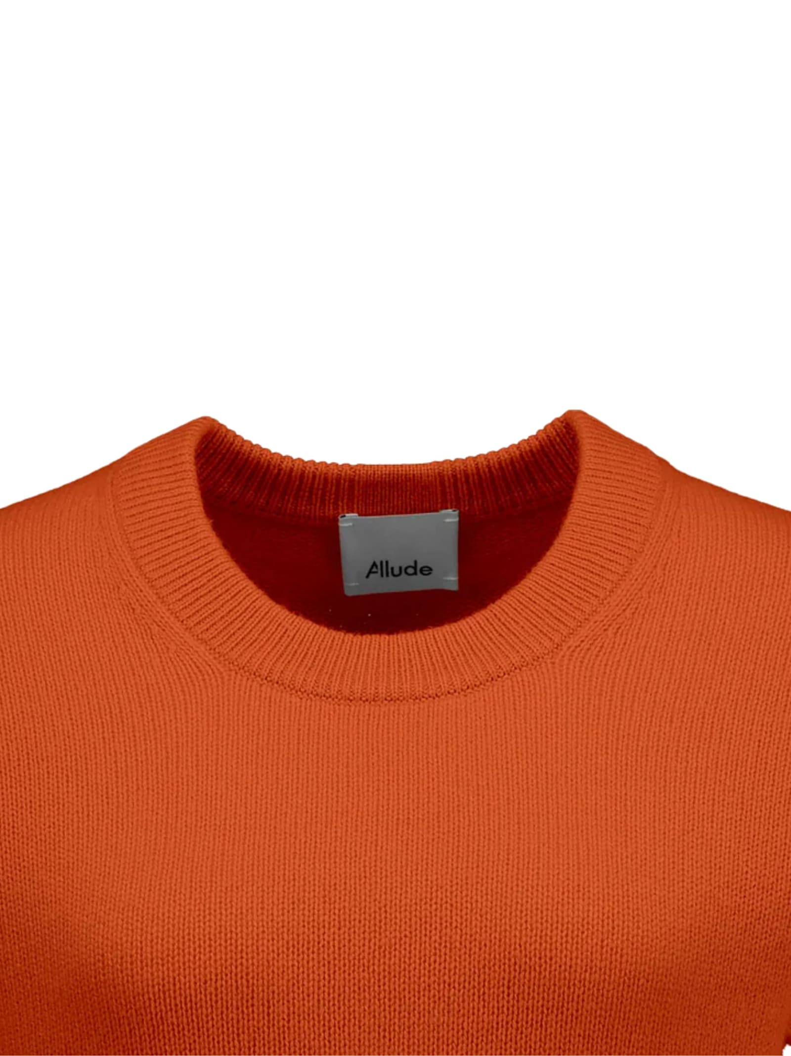 Allude Crew-neck Sweater In Orange