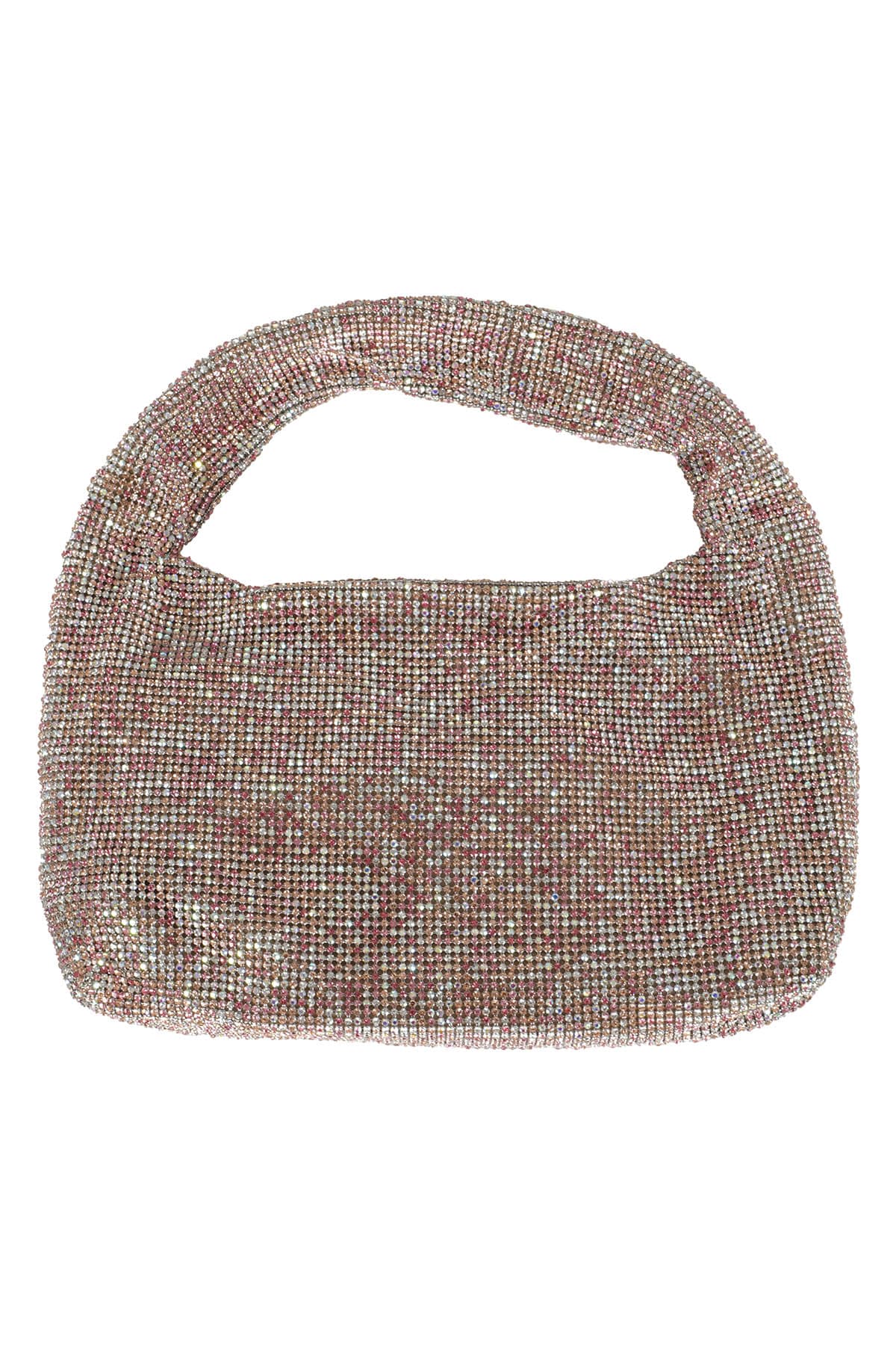 Kara Mini Crystal Mesh Armpit Bag In Pink Pixel | ModeSens