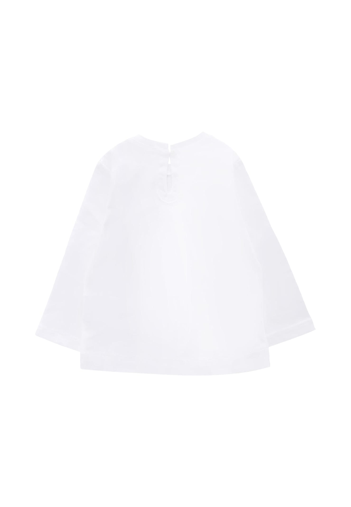 Monnalisa White T-shirt For Baby For Dog In White