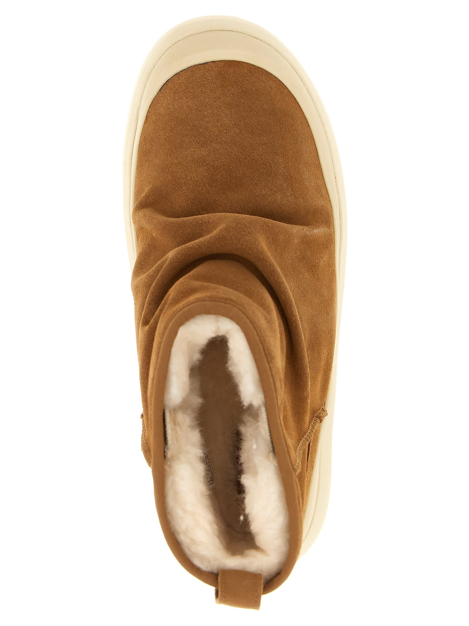 Ugg Heritage Utility Suede Platform Boots In Brown