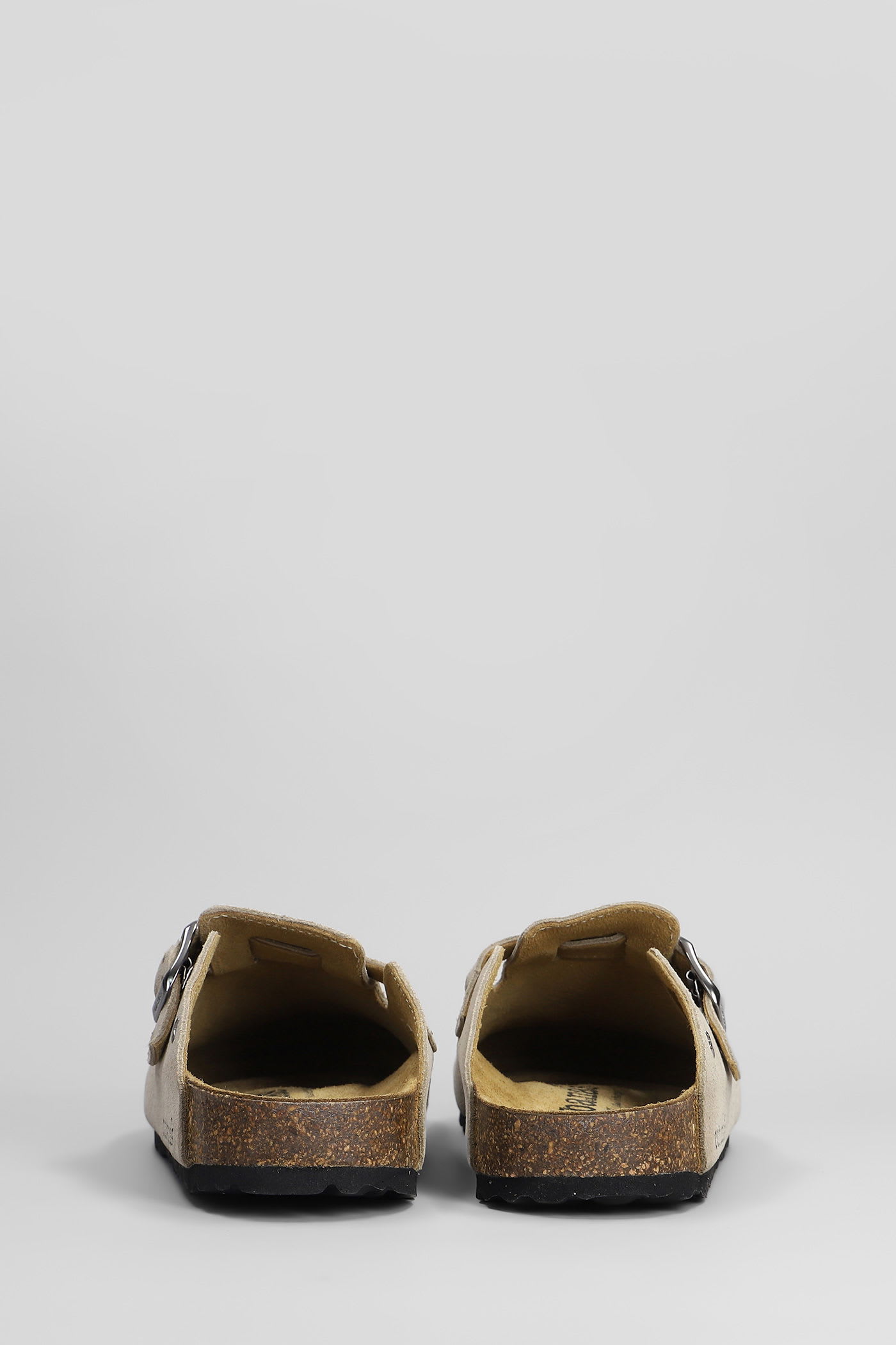 Cubanas Maria Slipper-mule In Grey Suede