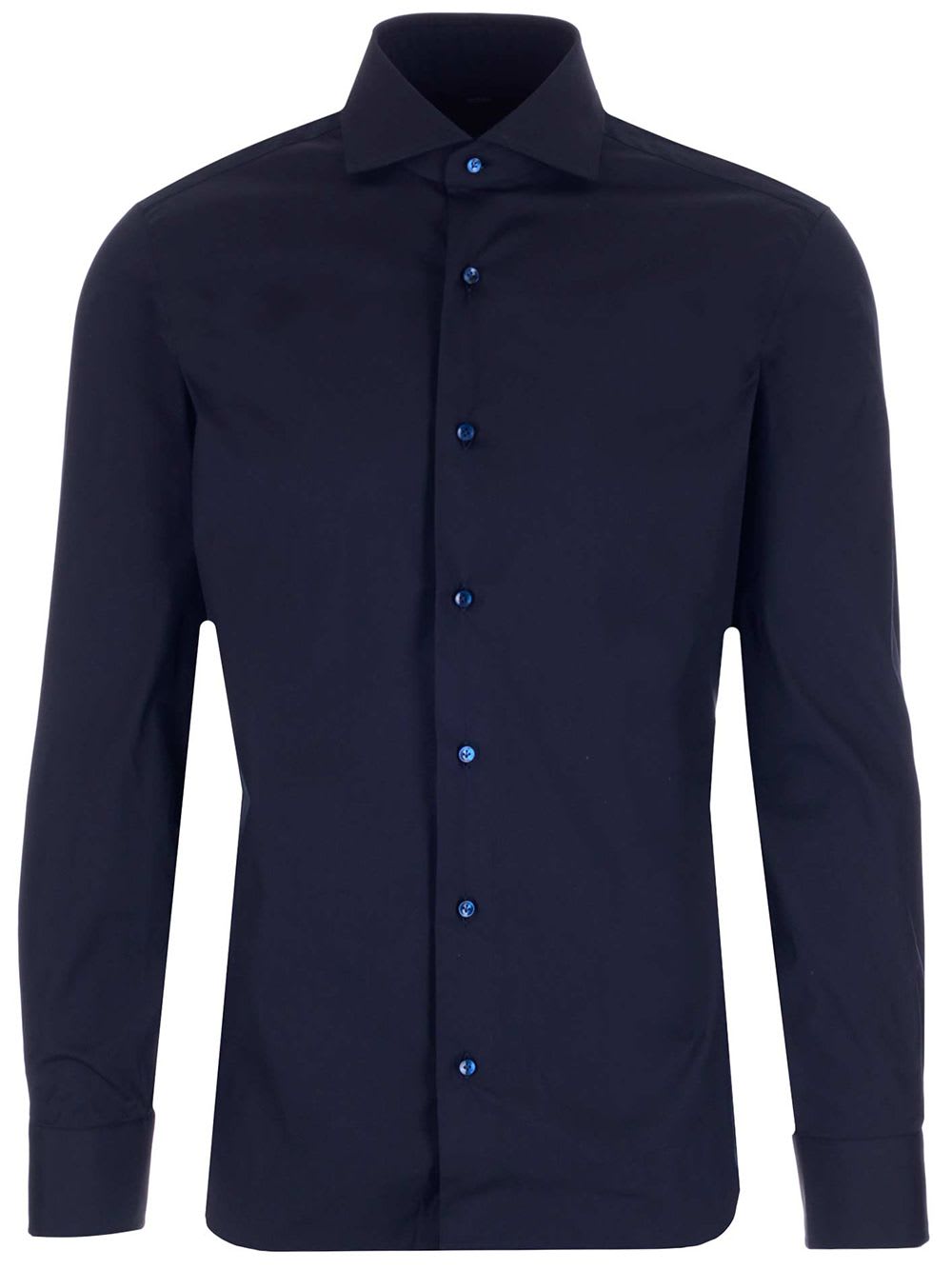 Tailored Shirt In Stretch Poplin