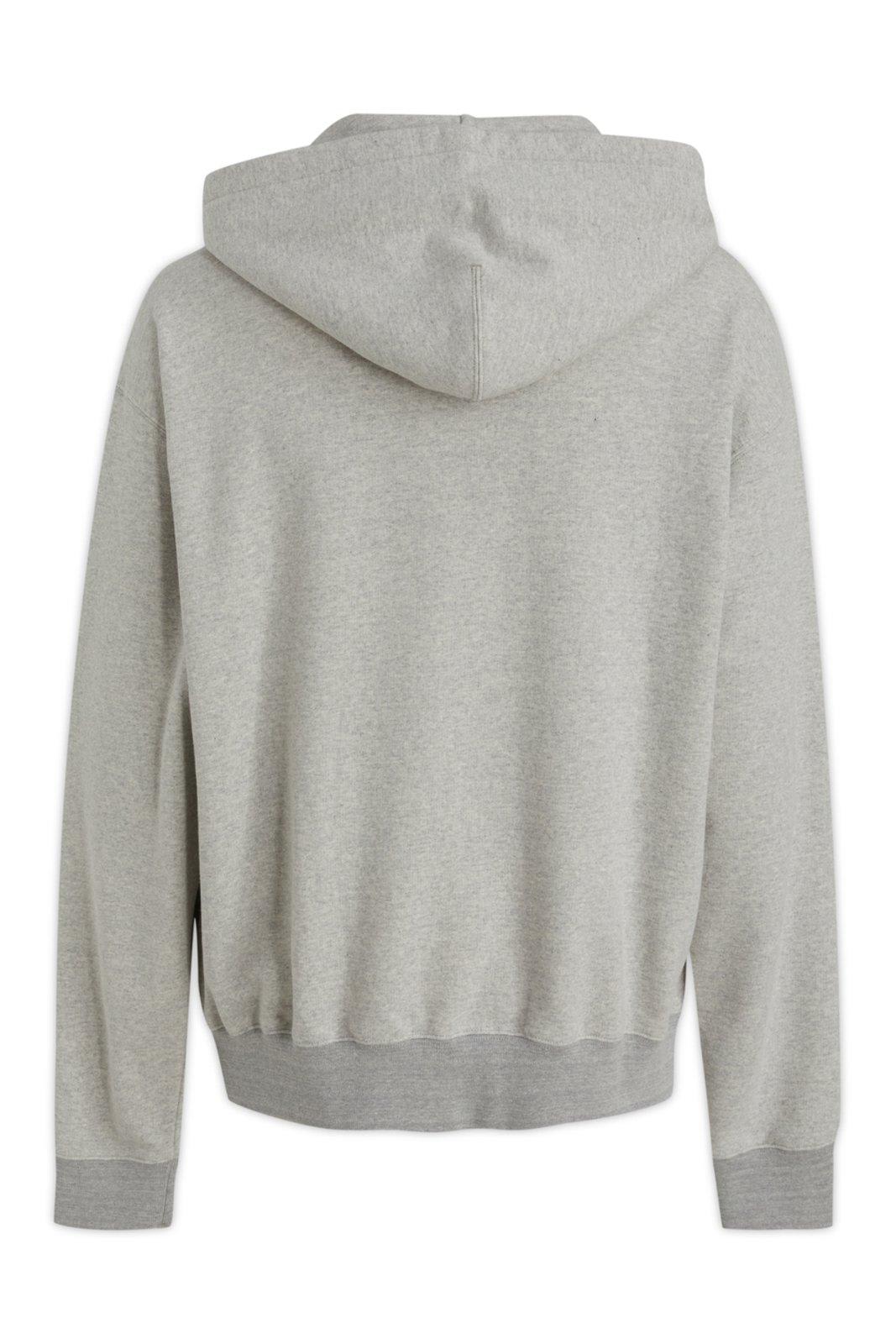 Shop Jil Sander + Zipped Drawstring Hoodie