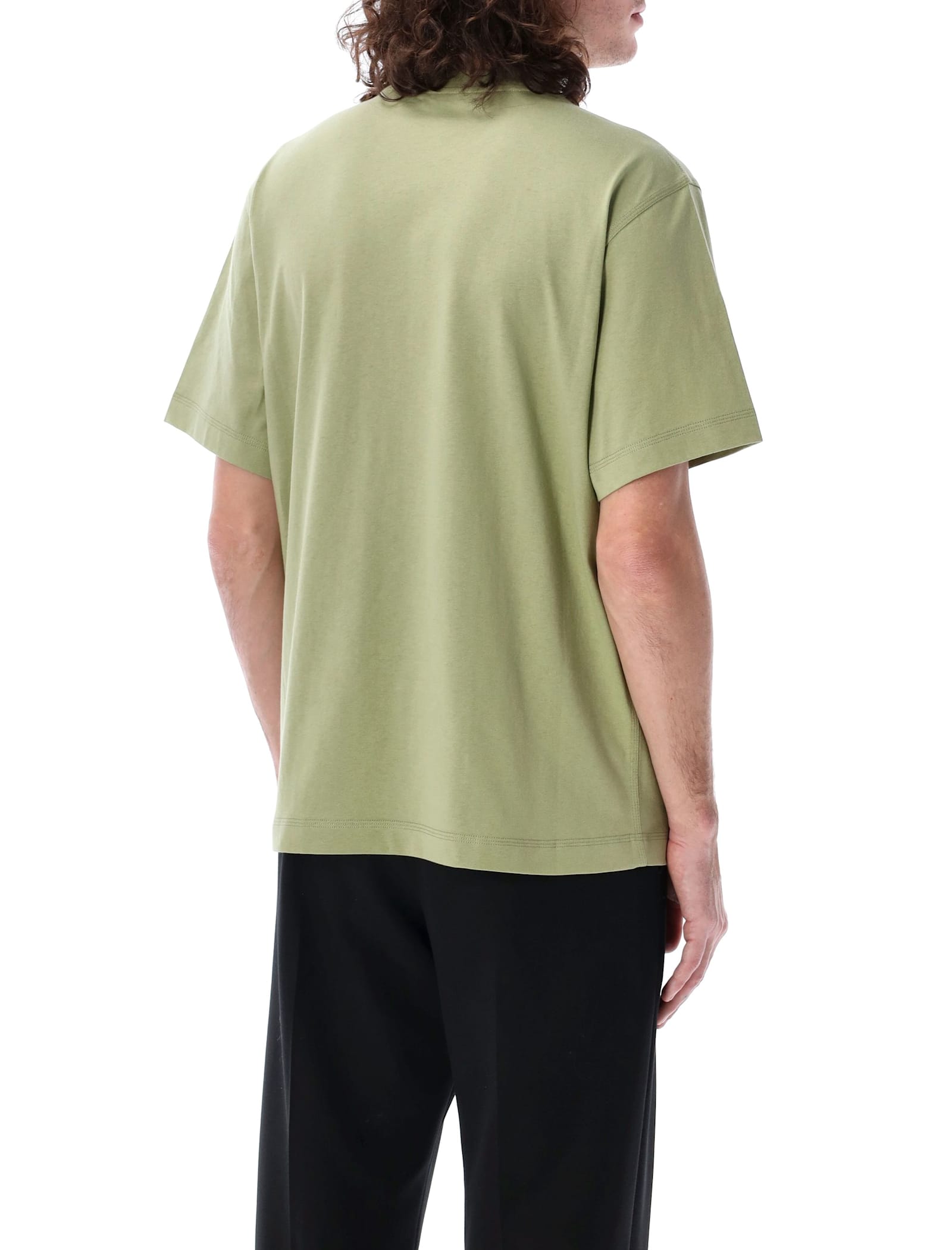 Burberry Graphic Print Cotton Jersey T-shirt In Green