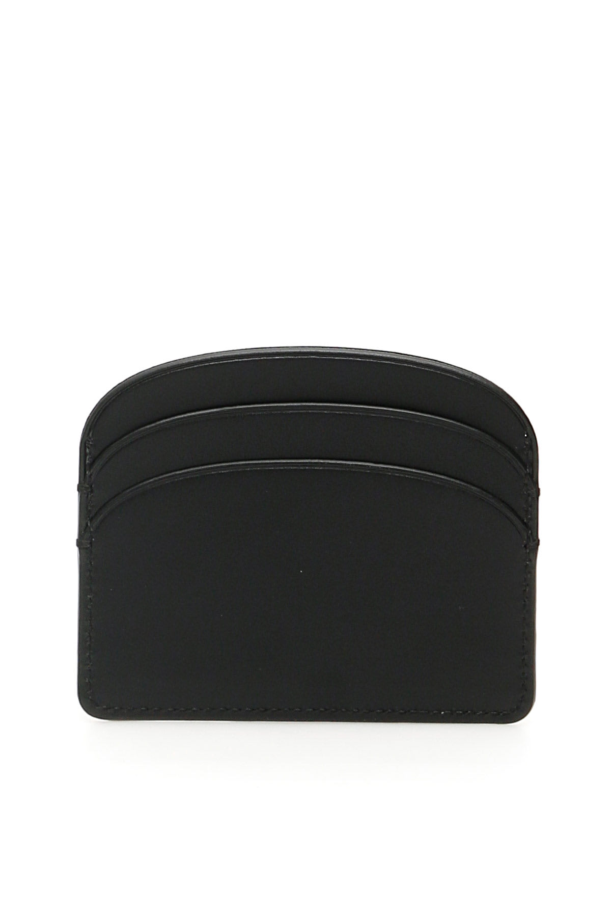 Shop Apc Demi-lune Card Holder In Noir (black)