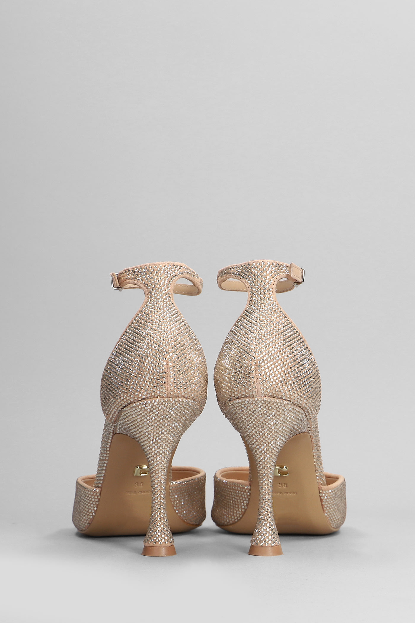 Shop Lola Cruz Kumala 95 Sandals In Powder Suede