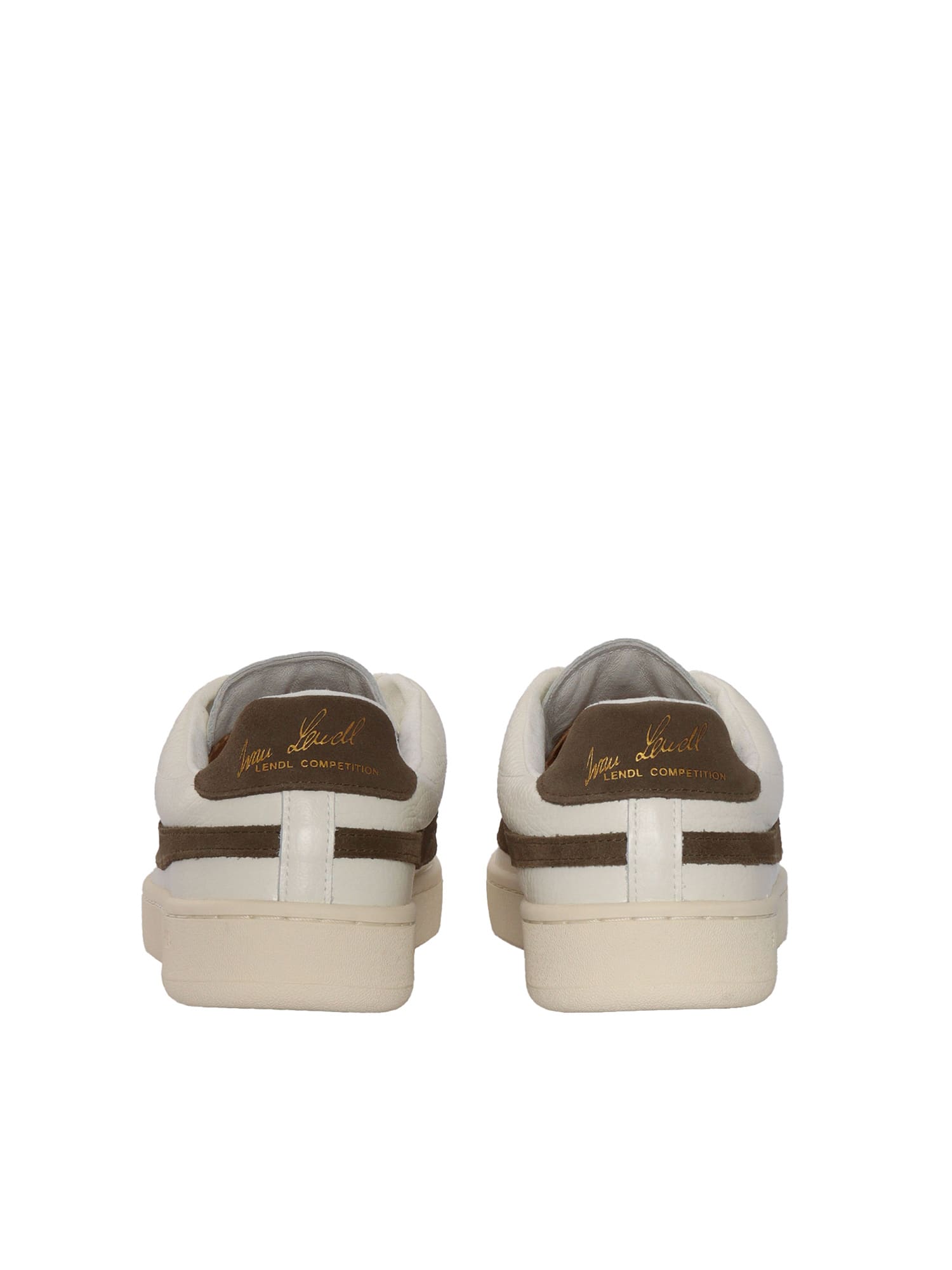 Superga Lendi Panelled Leather Sneakers In White