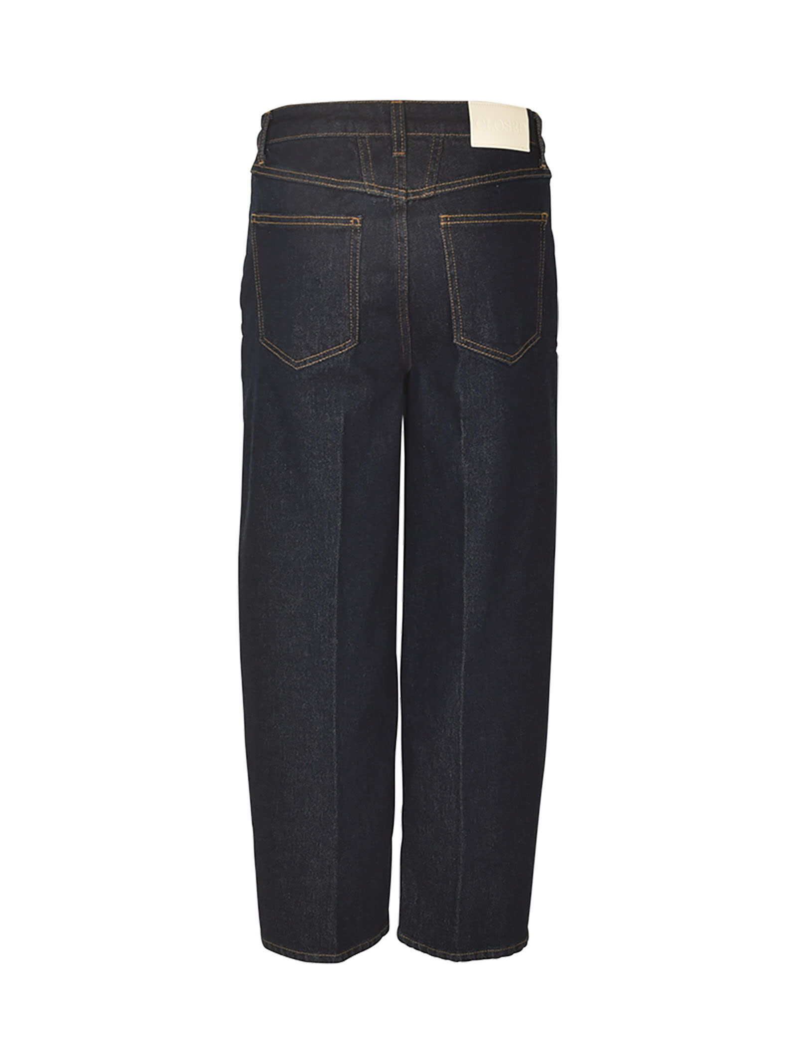 CLOSED WIDE STRAIGHT LEG CROPPED JEANS 